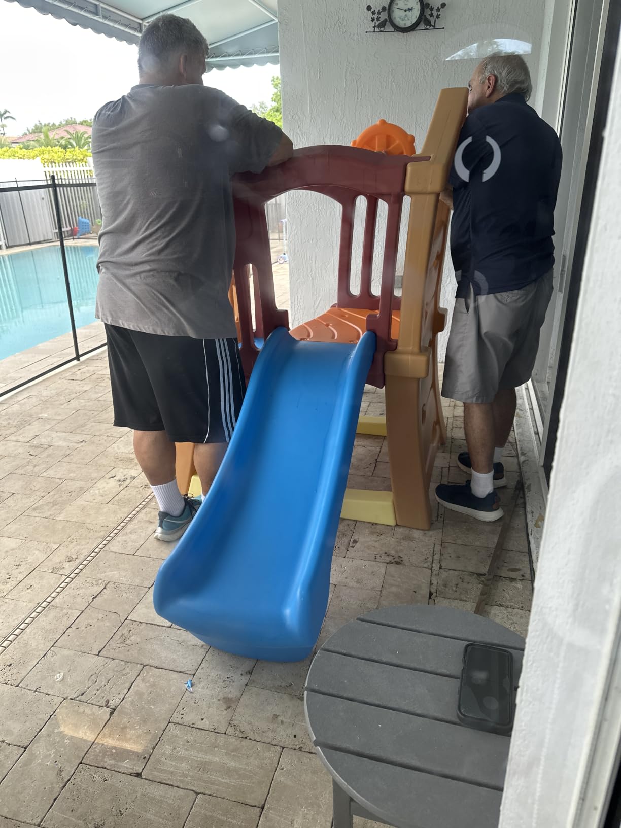 Step2 Play Up Double Slide Climber, Kids Outdoor Playset, Backyard Playground Set, 2 Slides, Elevated Playhouse, Outside Jungle Gym, For Toddlers 2-6 Years Old customer photo 1