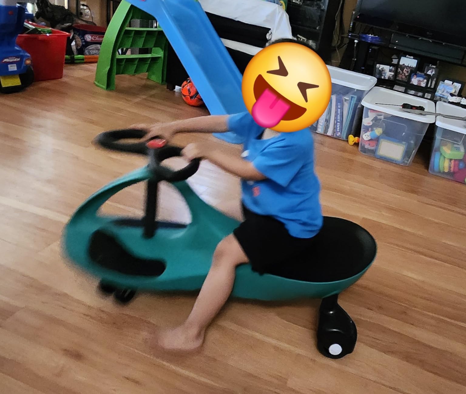Lil’ Rider Wiggle Car, Ride on Toy for Ages 3 and Up, Green customer photo 1