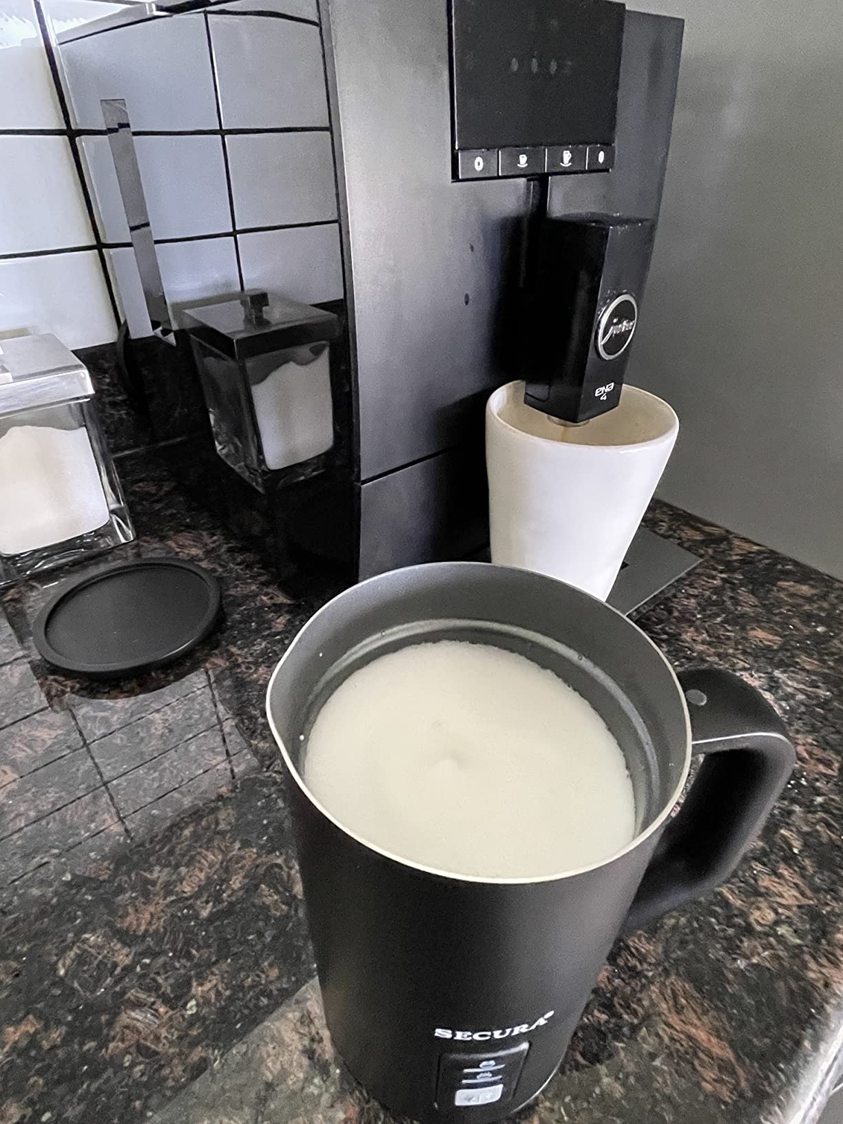 Secura Milk Frother, 8.4oz Automatic Hot/Cold Foam Maker, Stainless Steel customer photo 2