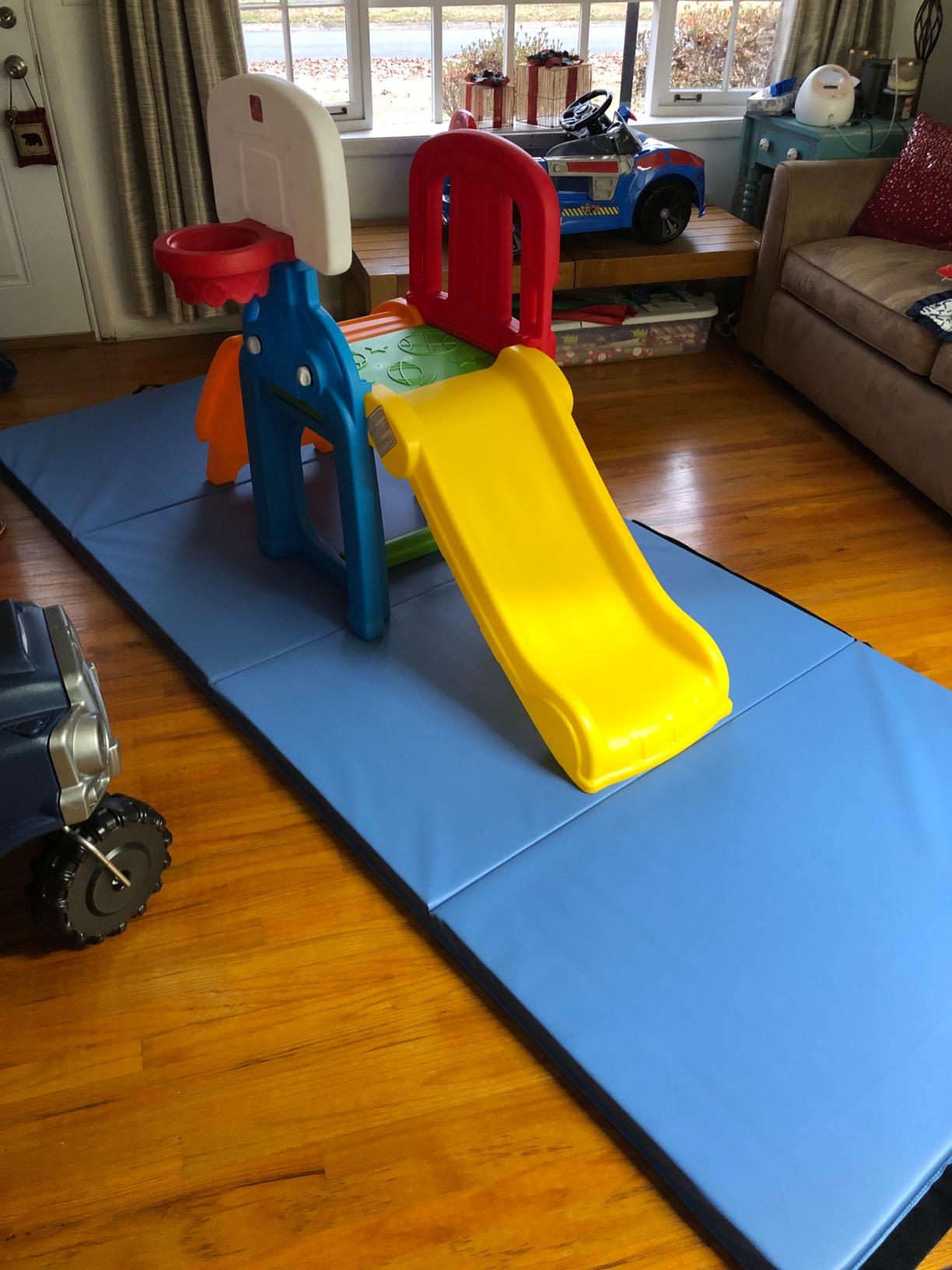 Step2 Game Time Sports Climber, Kids Indoor/Outdoor Playset, Backyard Playground Set, Slide, Climbing Wall, Basketball Hoop, Outside Jungle Gym, For Toddlers 2-6 Years Old customer photo 2