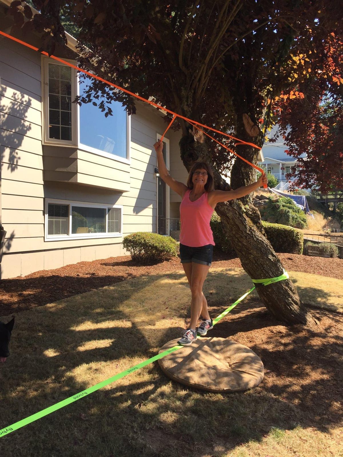 flybold Slackline Kit for Kids and Adults - 57 ft Balance Rope with Training Line, Tree Protectors, Arm Trainer, Ratchet Cover, and Carry Bag - Ideal for Tightrope Walking and Slackline Zipline customer photo 1