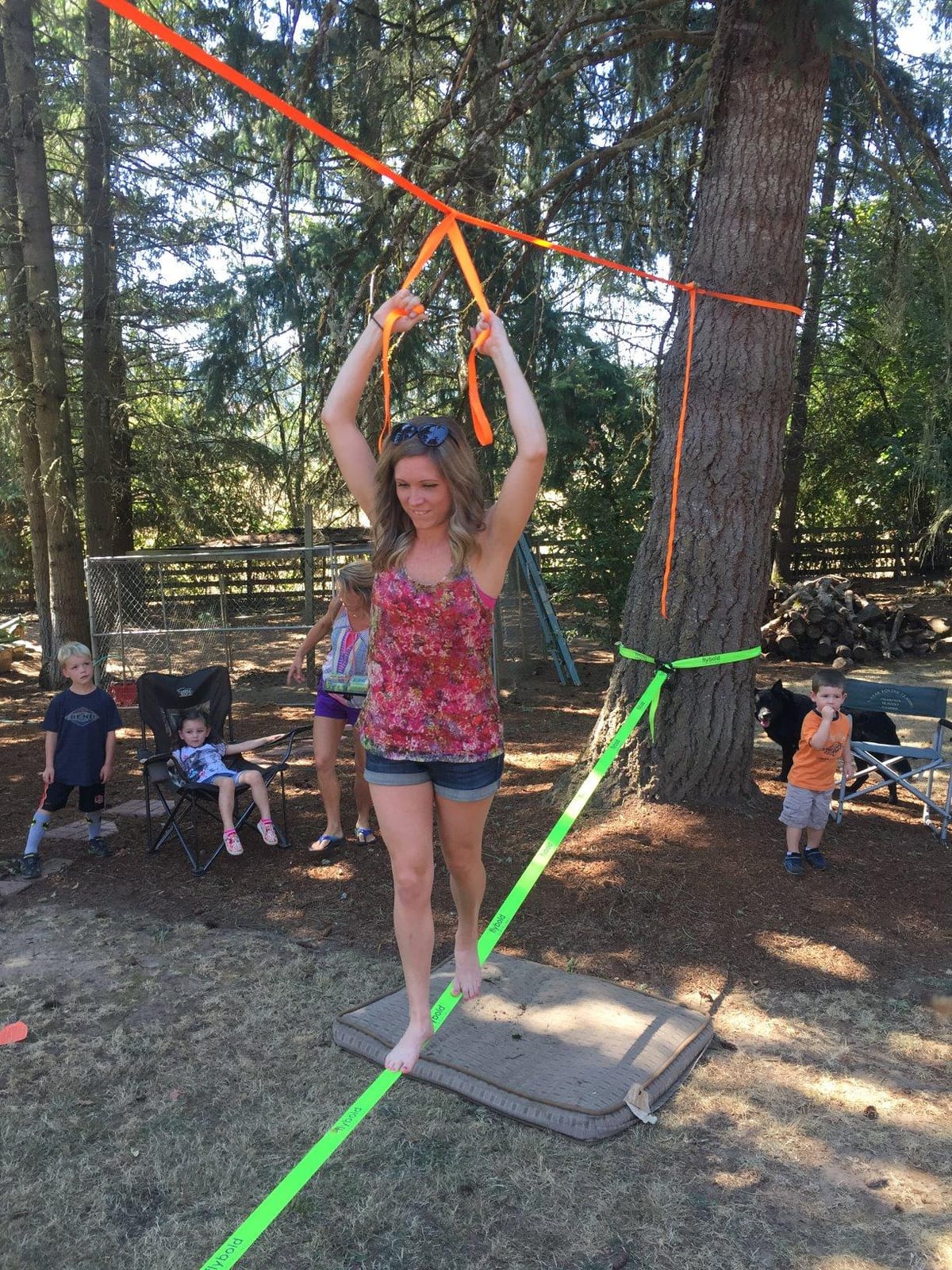 flybold Slackline Kit for Kids and Adults - 57 ft Balance Rope with Training Line, Tree Protectors, Arm Trainer, Ratchet Cover, and Carry Bag - Ideal for Tightrope Walking and Slackline Zipline customer photo 2