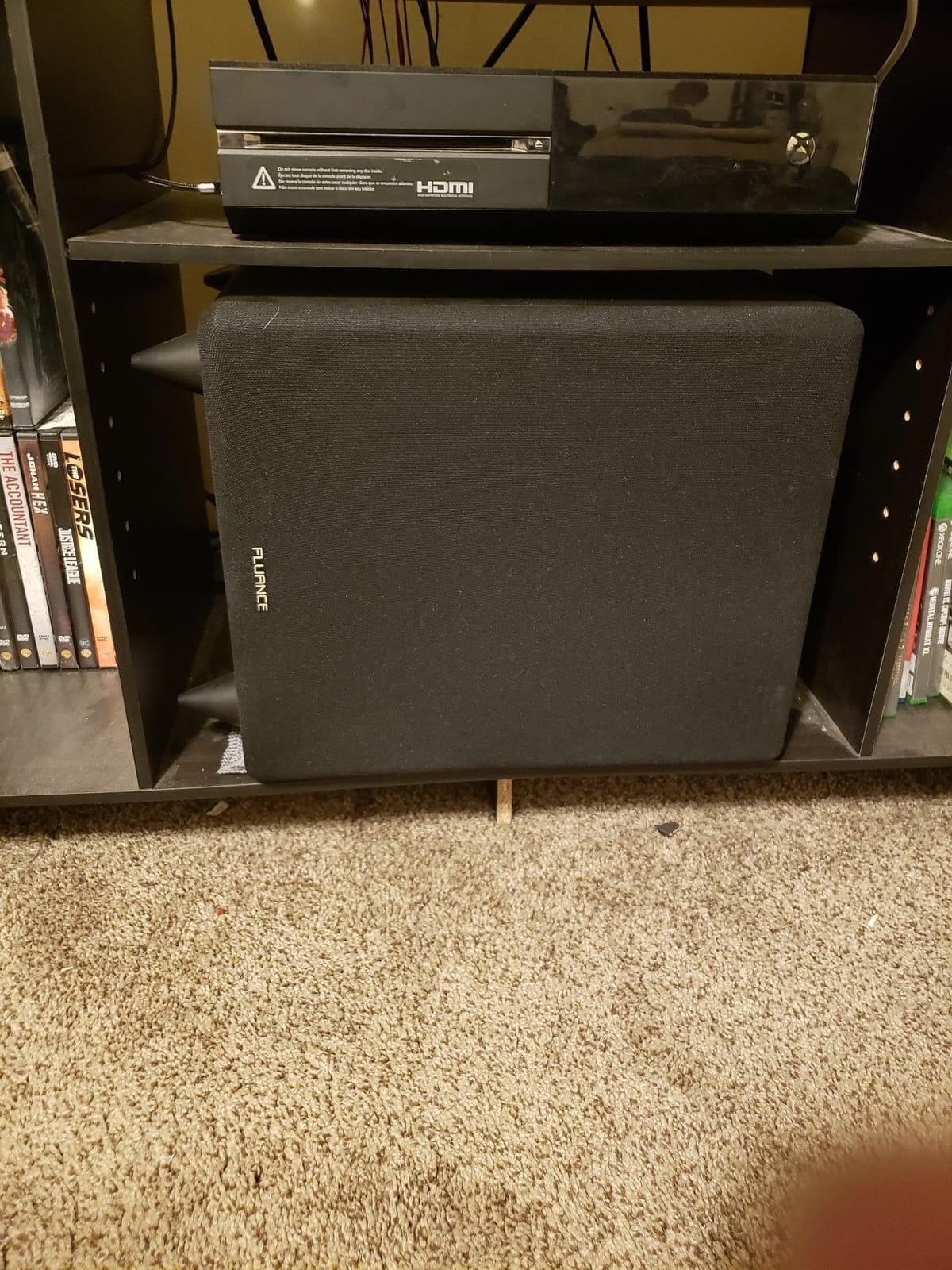 Fluance DB10W 10-inch Low Frequency Powered Subwoofer for Home Theater (Natural Walnut) customer photo 1