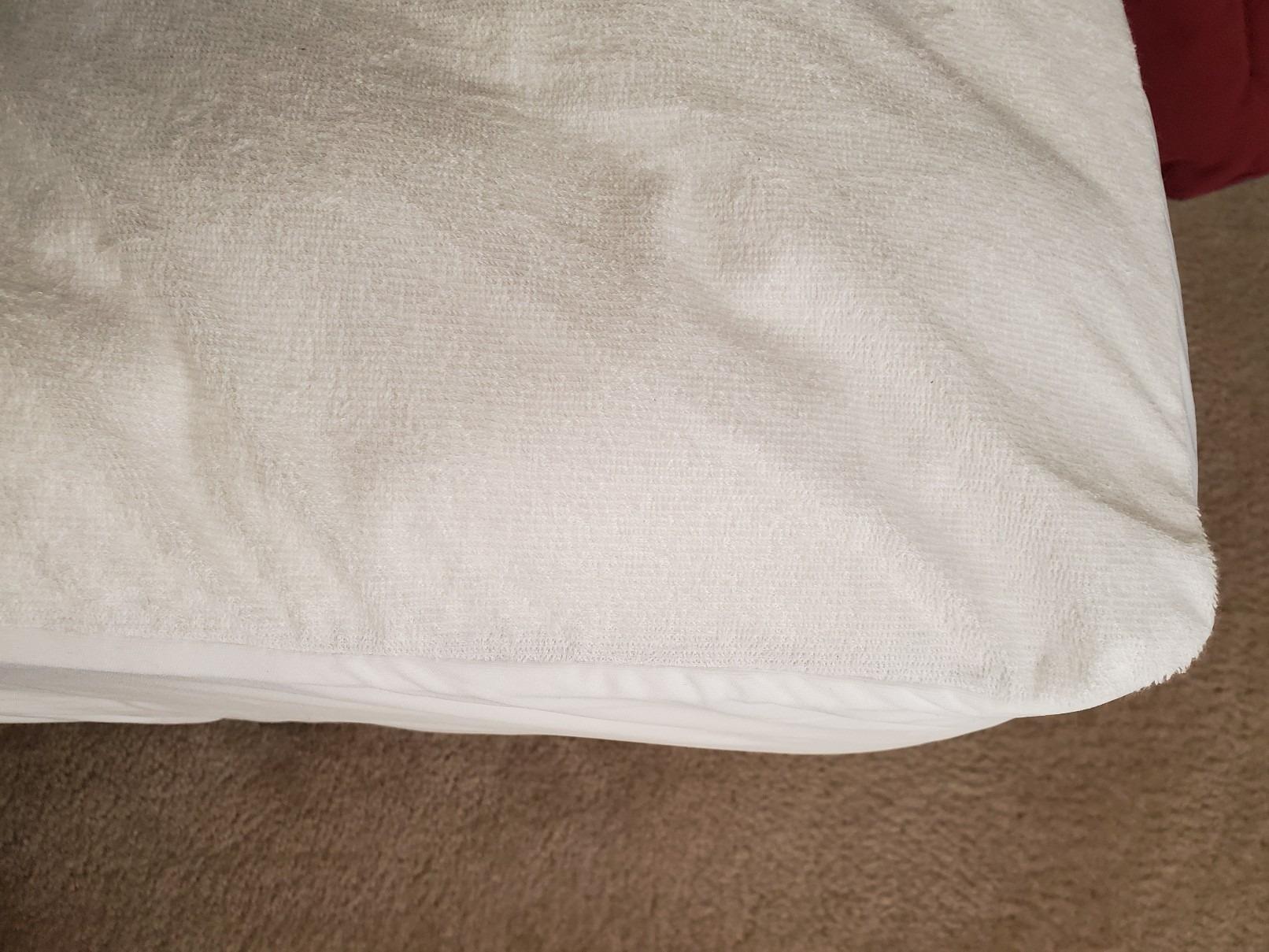 PlushDeluxe Mattress Encasement 100% Waterproof, Queen, Soft Cotton Terry customer photo 1