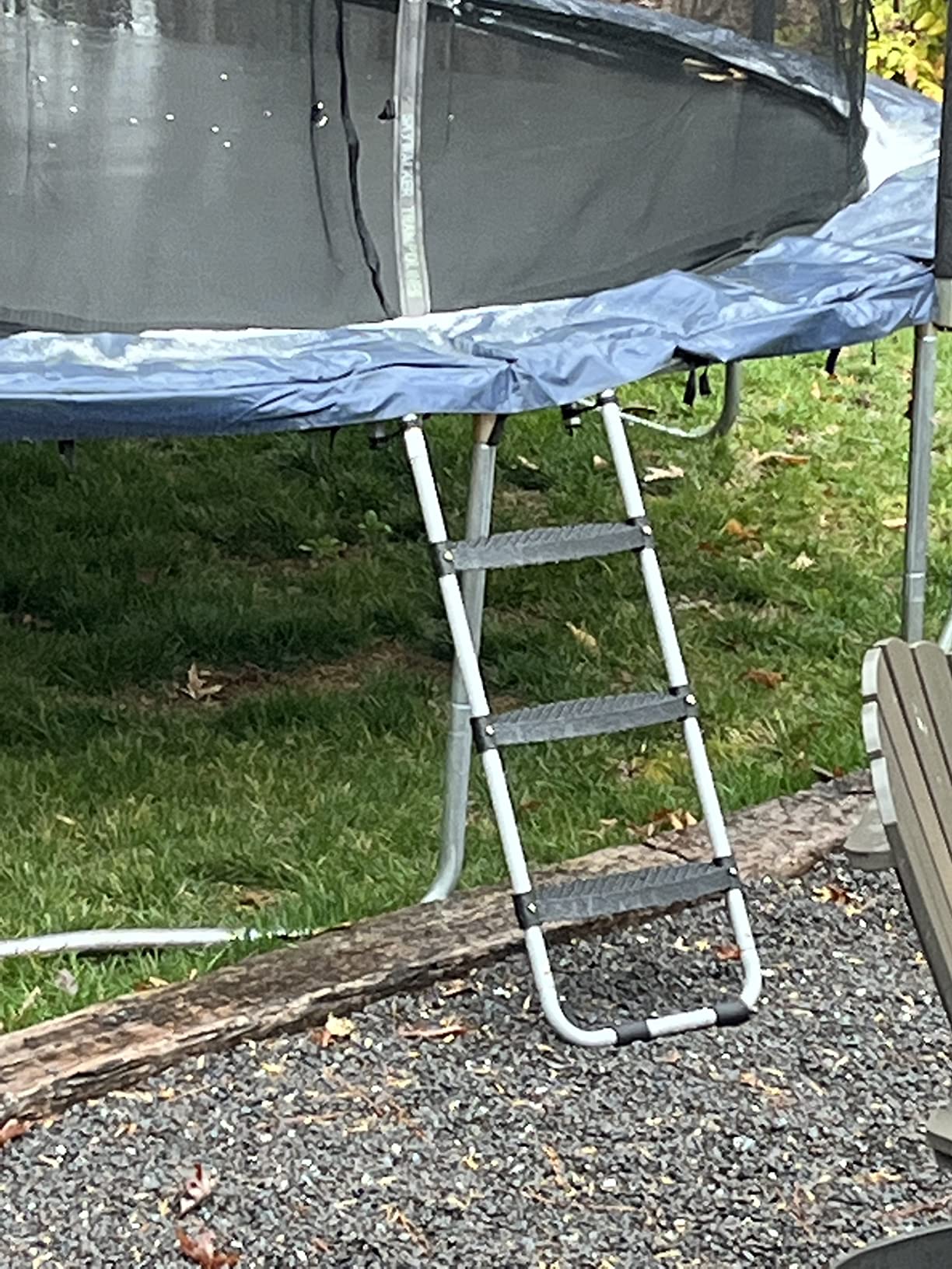 Trampoline Ladder Wide 3-Step, Heavy-Duty Design, No Slip Extra-Wide Steps in Black customer photo 1