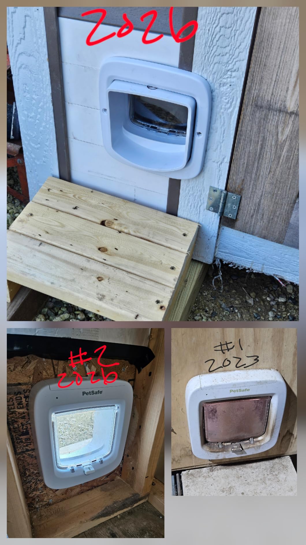 PetSafe Microchip Cat Door, Interior/Exterior, Multi-Pet, 4-Way Lock customer photo 2