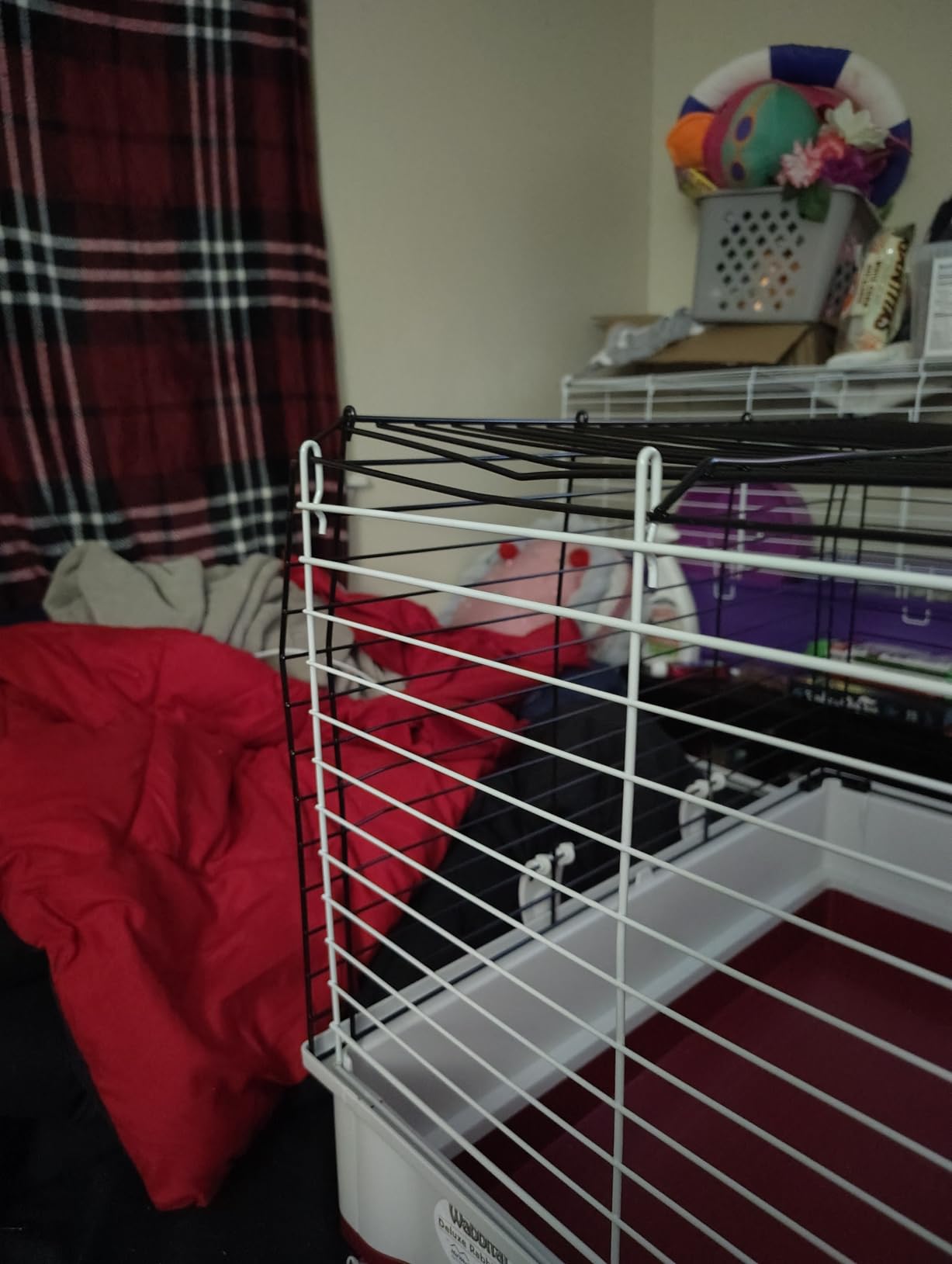 Midwest Homes for Pets Deluxe Rabbit & Guinea Pig Cage, X-Large, White & Red customer photo 2