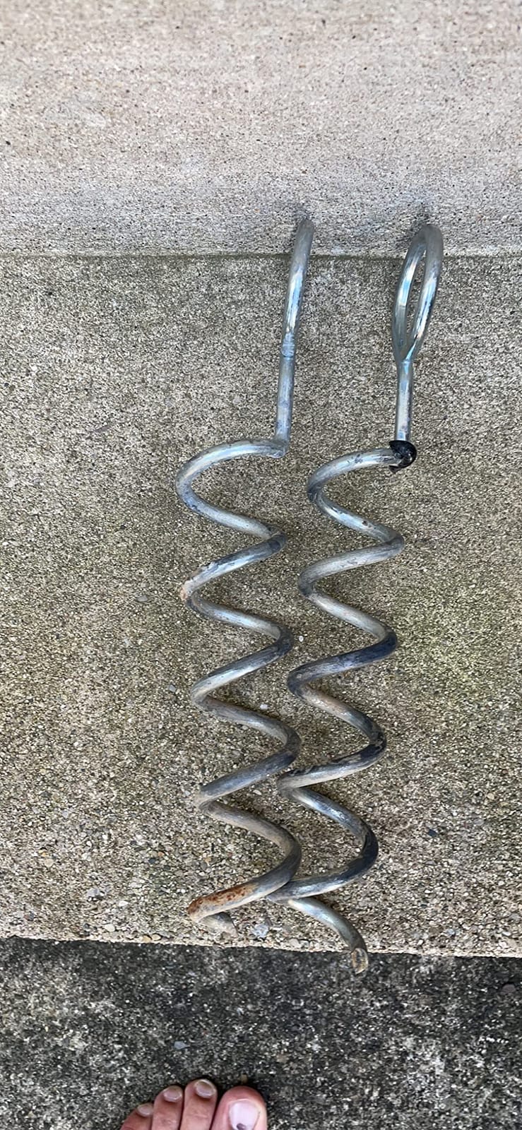 N1Fit Trampoline Stakes Anchors - Strong and Galvanized Gives a Greater Span of Anchorage - Trampoline Anchors Trampoline Anchor kit | Trampoline Wind Stakes | Ground Anchors Heavy Duty |Spiral Anchor customer photo 1