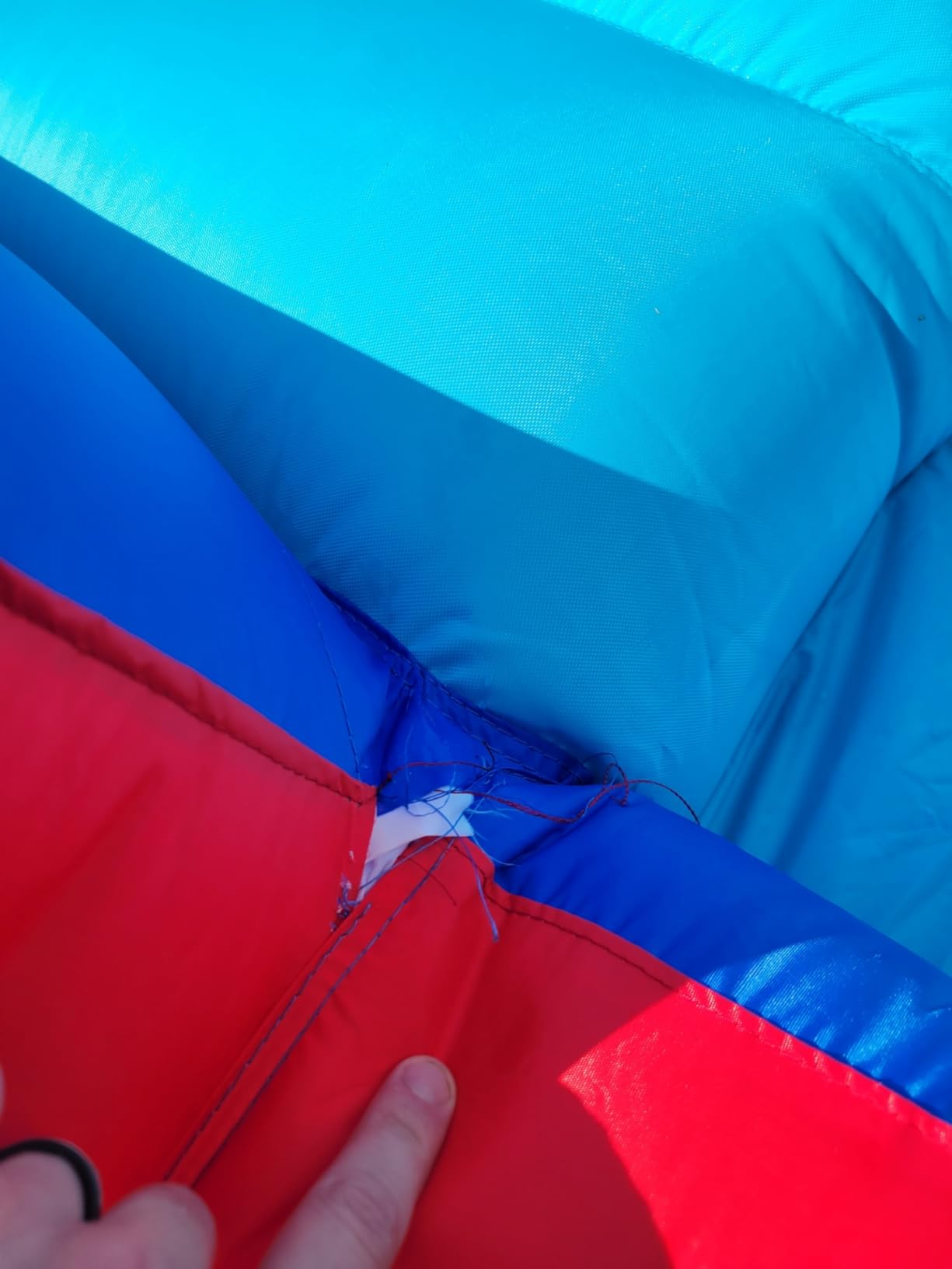Sunny & Fun Deluxe Inflatable Water Slide Park with Climbing wall & Tunnel customer photo 2