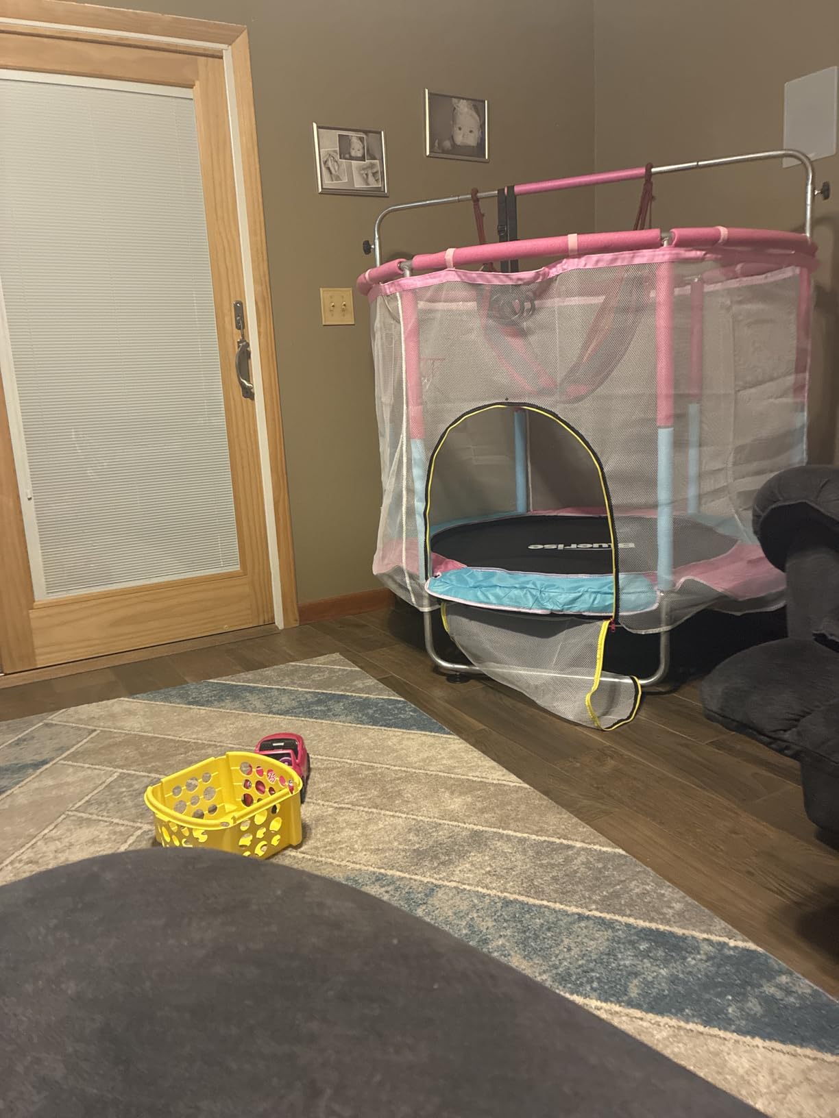 BLUERISE 55'' 72'' Indoor&Outdoor with Enclosure Trampoline for Kids Gifts customer photo 1