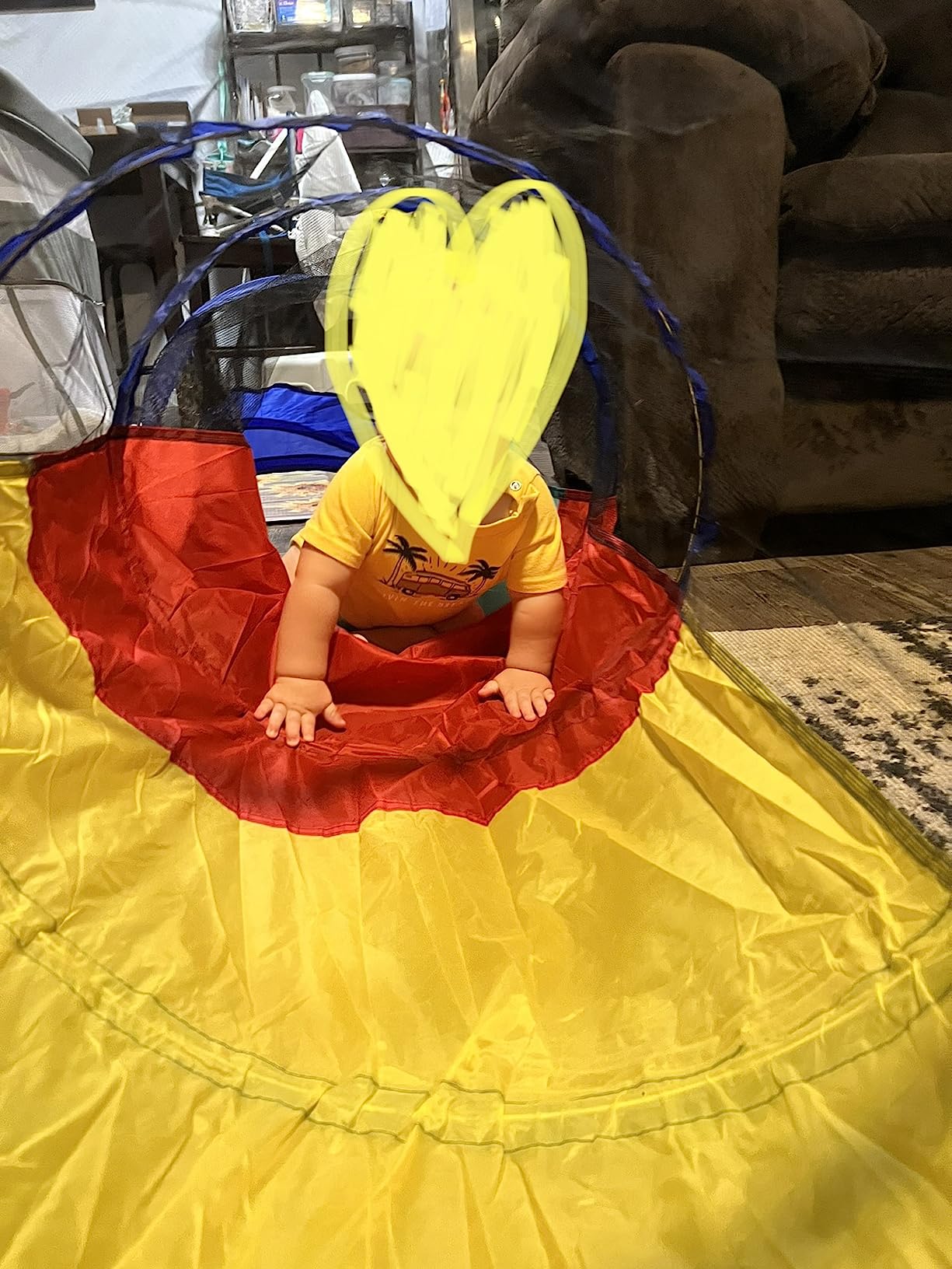 Kiddey Play Tunnel Pop Up Tunnel Toys for Toddlers, Kids Multicolored Tunnel for Indoor/Outdoor Fun, Crawl & Play, Obstacle Course for Kids Gifts for Toddlers - Balls Not Included (2 Pk) customer photo 2