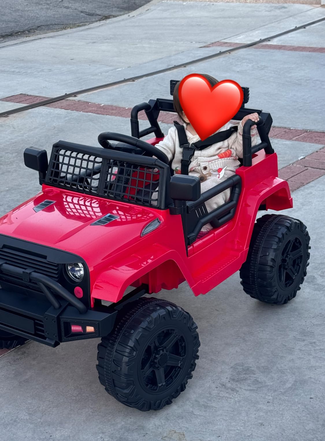 Best Choice Products 12V Kids Electric Vehicle Toy Ride On Car with Parent Remote Control for Toddlers, Seat Harness, 61 lbs Weight Capacity, Locking Doors, Spring Suspension, Bluetooth - Black customer photo 2