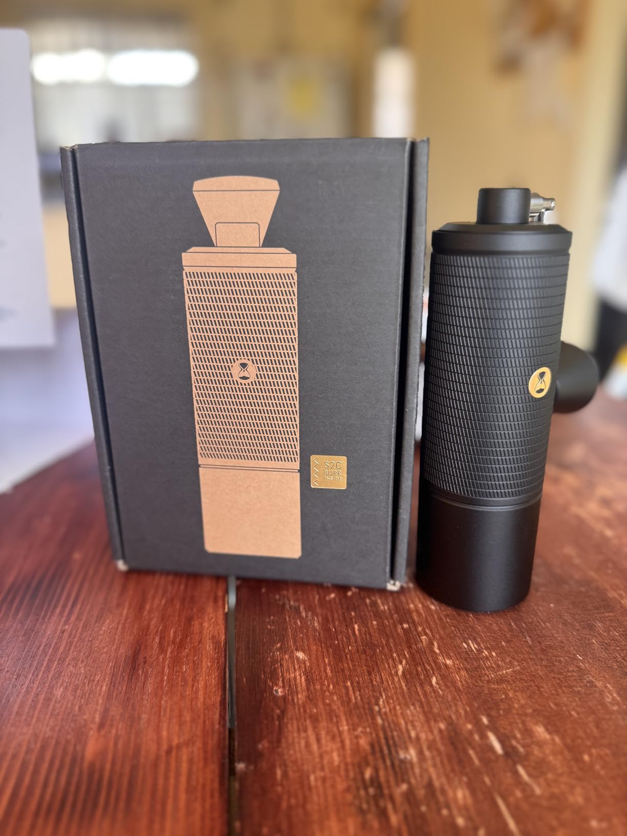 TIMEMORE Chestnut C2 Manual Coffee Grinder Capacity 25g with CNC Stainless Steel Tapered Burr - Internal Adjustable Setting, Double Bearing Positioning, French Press Coffee for Hand Grinder Gift customer photo 1