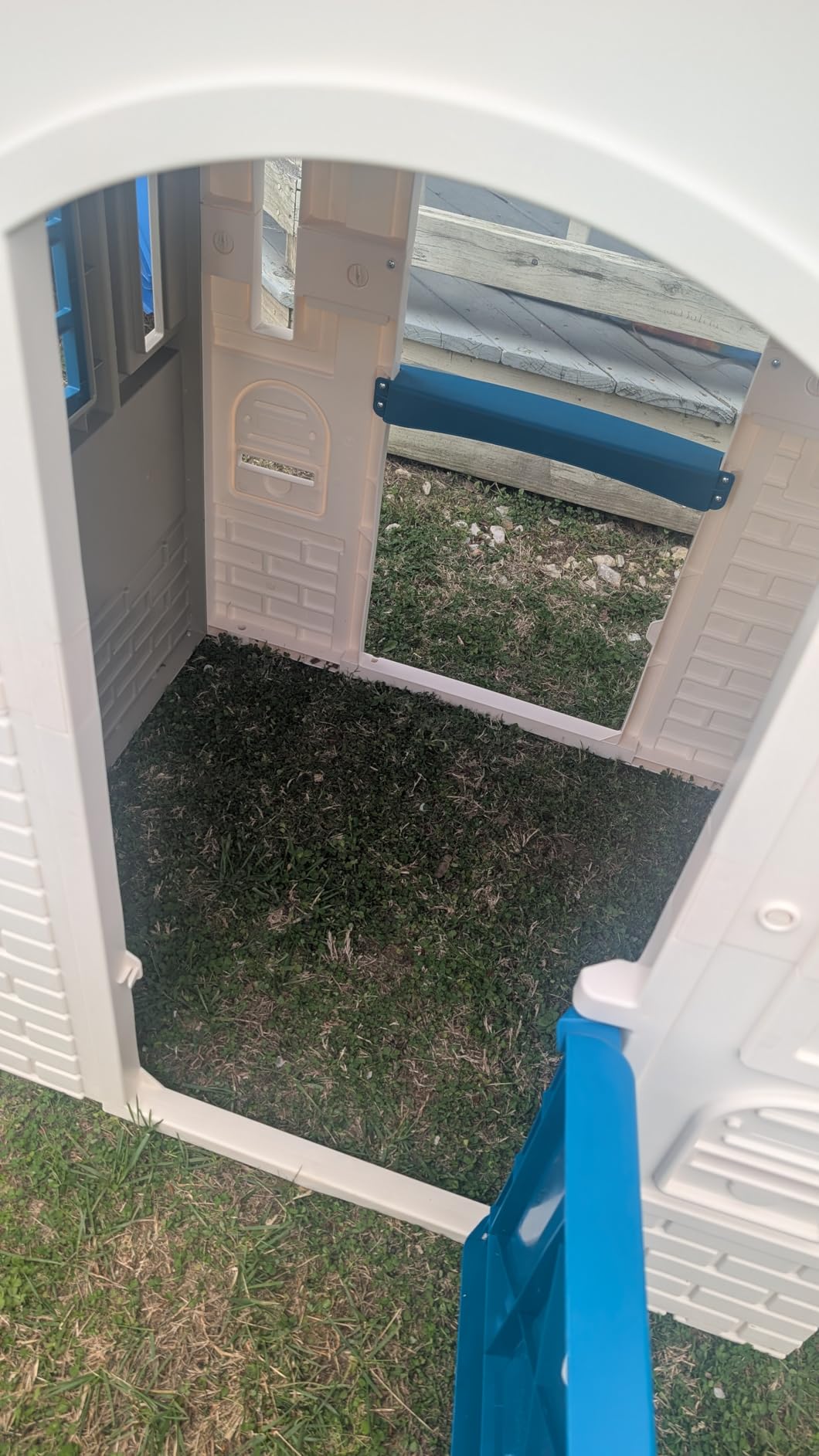 Little Tikes Cape Cottage Playhouse with Working Door, Windows, and Shutters - Tan, Toddlers Ages 2+ Years customer photo 1