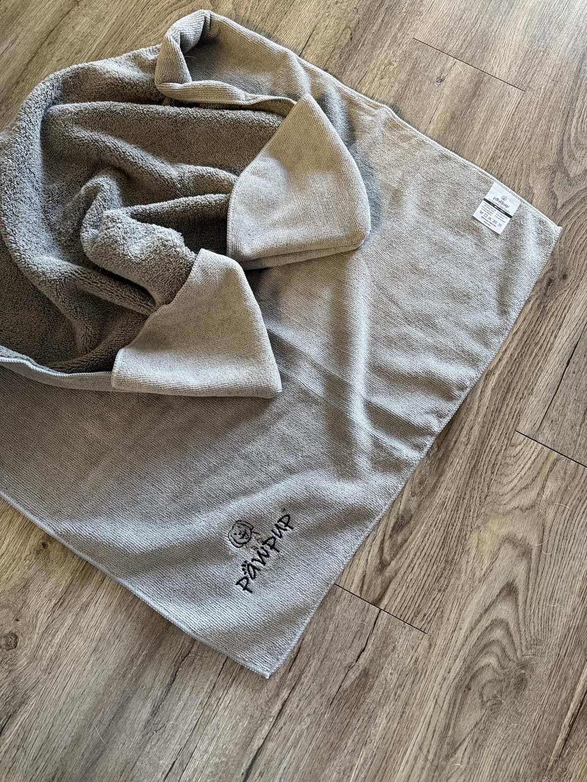 Dog Towels for Drying Dogs Super Absorbent Microfiber Pet Grooming Towel for Dogs, Cats and Other Pets (40 x 24 Inches, Brown and Grey) customer photo 2