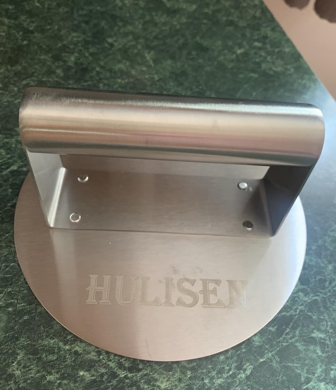 HULISEN Stainless Steel Burger Press, 6.2-Inch Round Burger Smasher customer photo 1