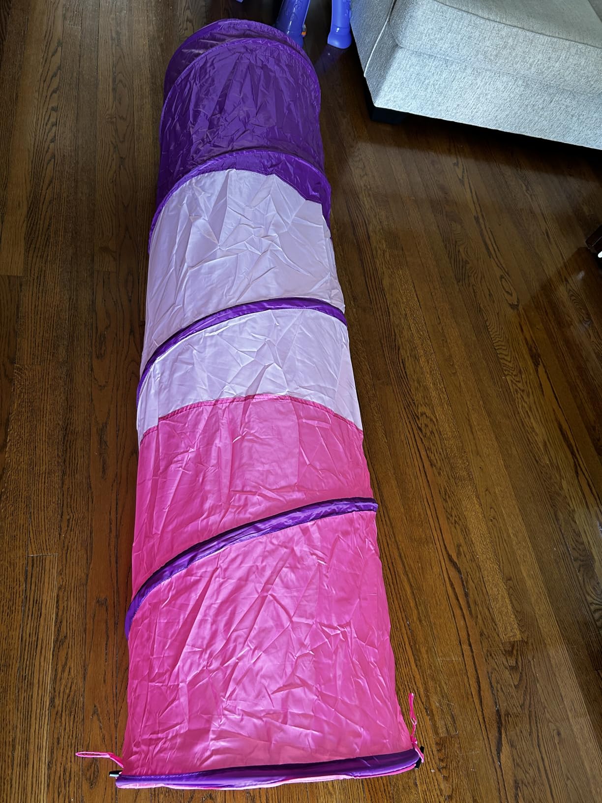 Kids Play Tunnel Tent for Toddler, 6-ft Pop Up Crawl Tunnel Toy for Baby Children or Dog Cat, Collapsible Gift for Boy and Girl Play Tunnel Indoor and Outdoor Game (Colorful Play Tunnel) customer photo 1