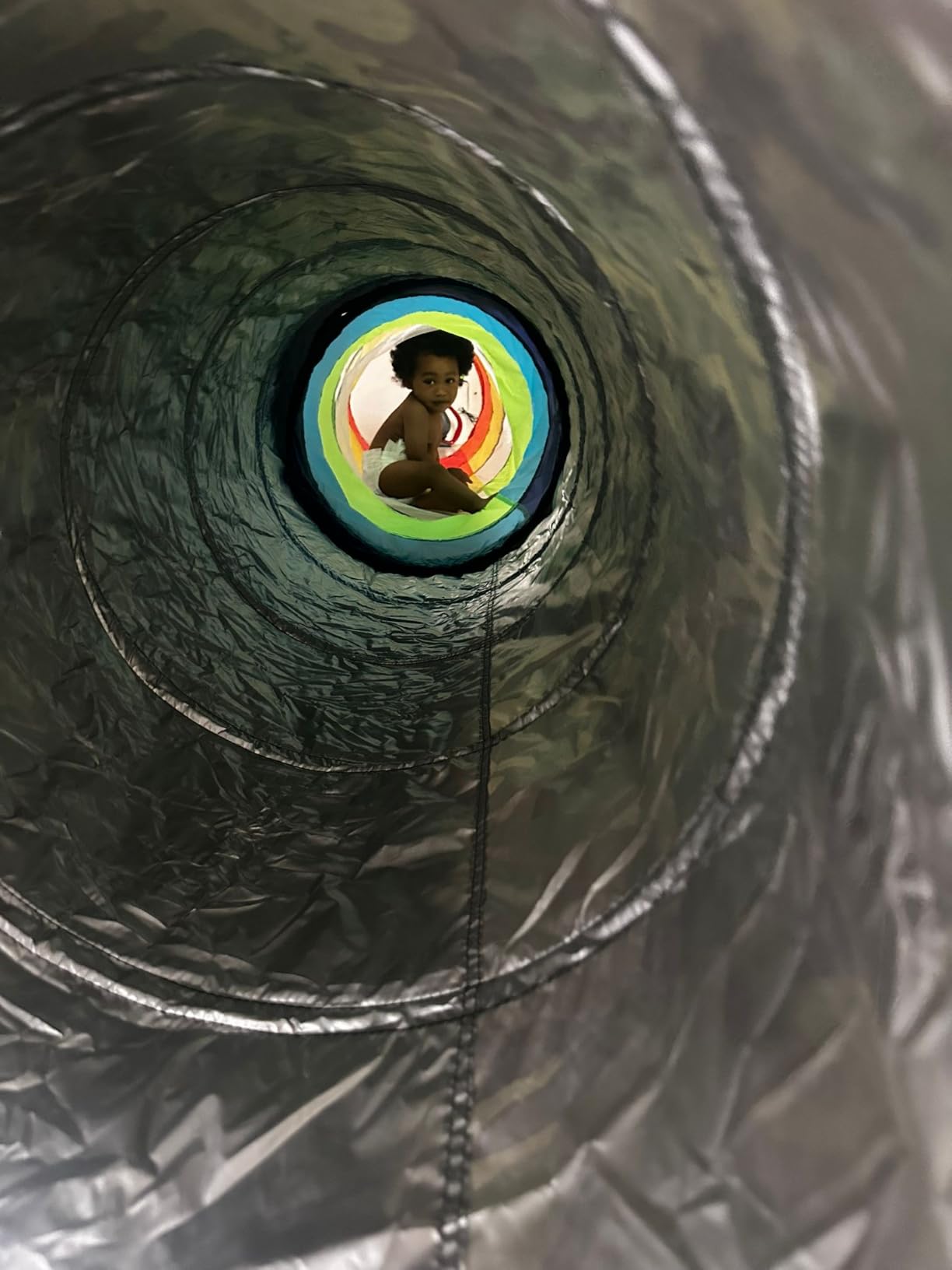 Kids Play Tunnel Tent for Toddlers, Colorful Pop Up Crawl Tunnel Toy for Baby or Pet with Breathable Mesh, Collapsible Gift for Boy and Girl Play Tunnel Indoor and Outdoor Game customer photo 1