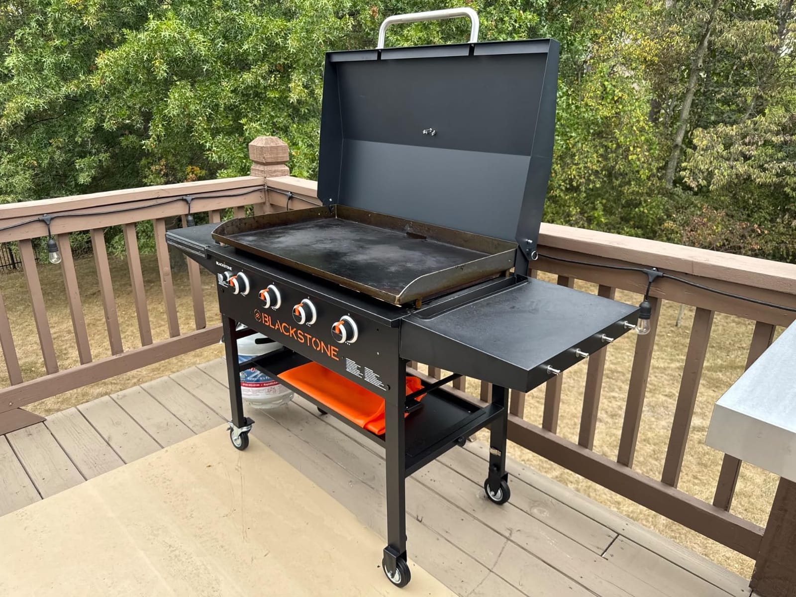 Upgrade Hinged Lid for Blackstone 36 inch Griddles, Griddle Hard Cover Flat Top Lid for Blackstone 36