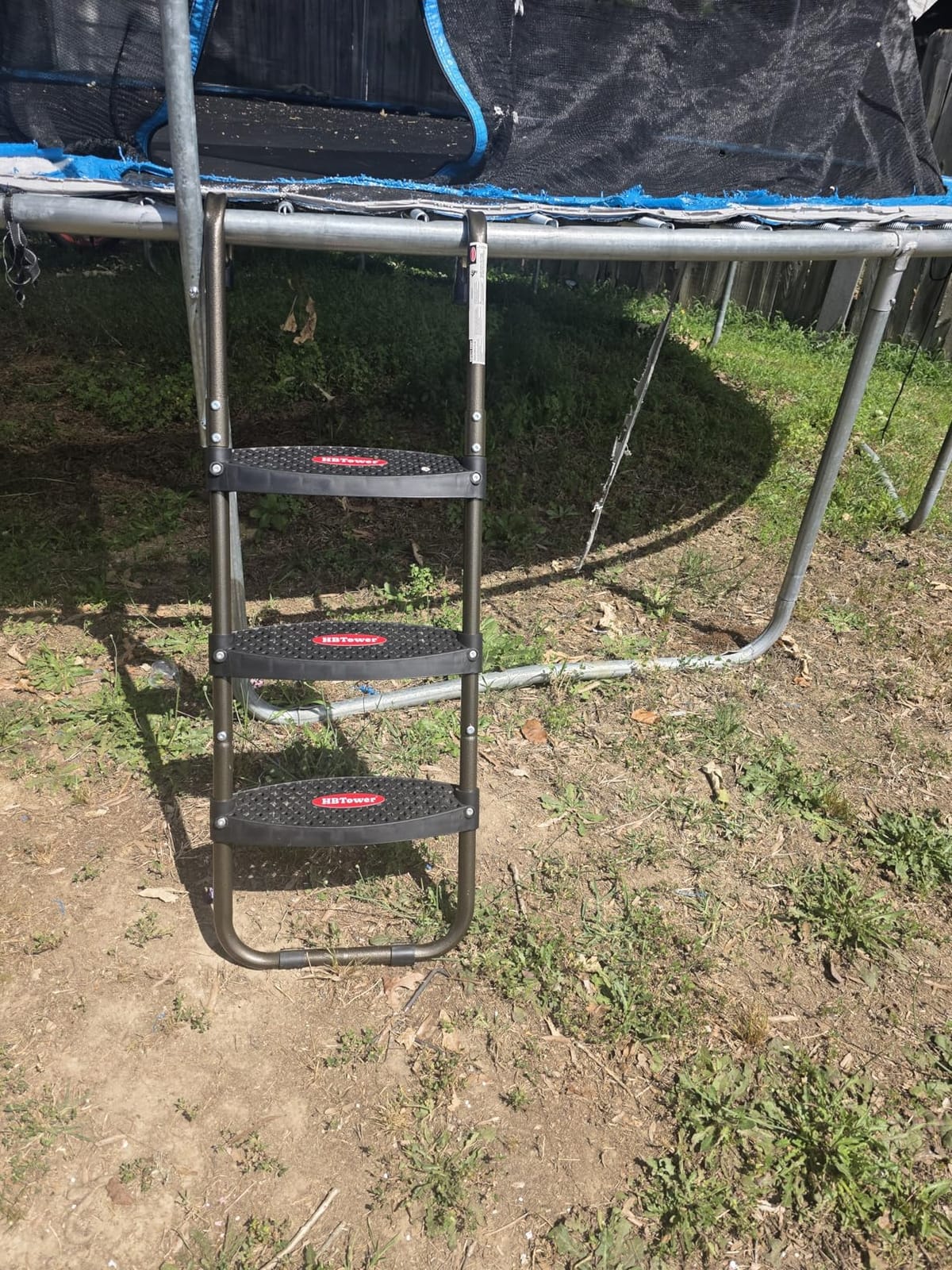 HBTower 3-Step Trampoline Ladder with Wide Flat Steps for Kids/Children customer photo 1