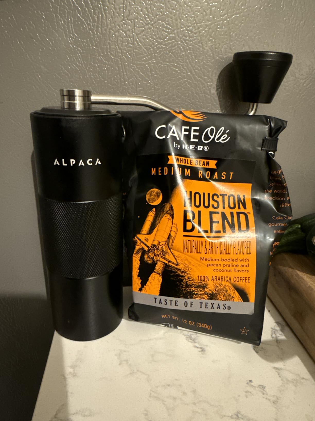 Manual Coffee Grinder, Adjustable Conical Burr, Espresso - Alpaca Ventures customer photo 2