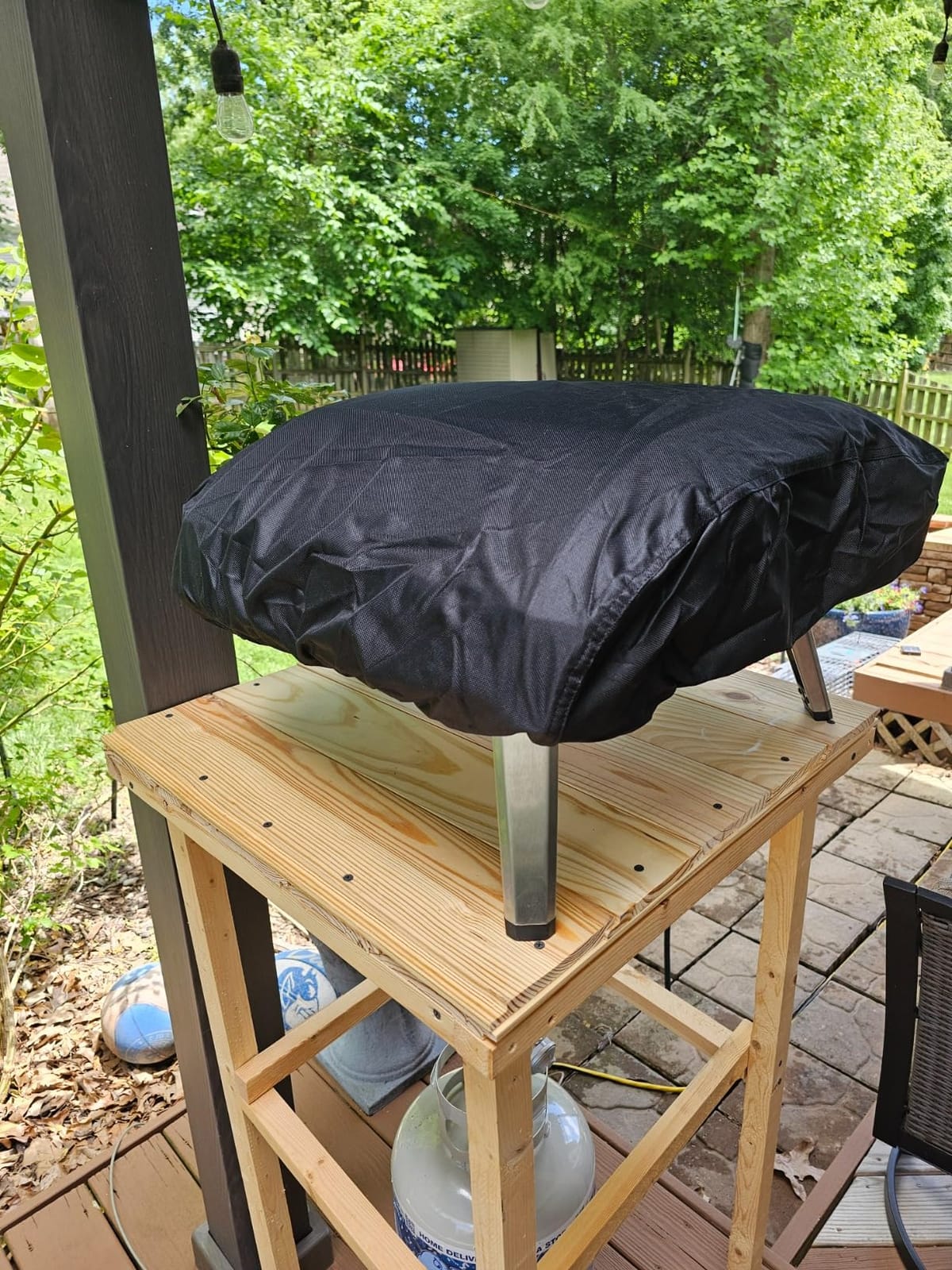 ZJYWSCH Pizza Oven Cover for Ooni Koda 16 Gas Pizza Oven 600D Heavy Duty Portable Gas Pizza Oven Cover Koda 16 Outdoor Waterproof customer photo 1