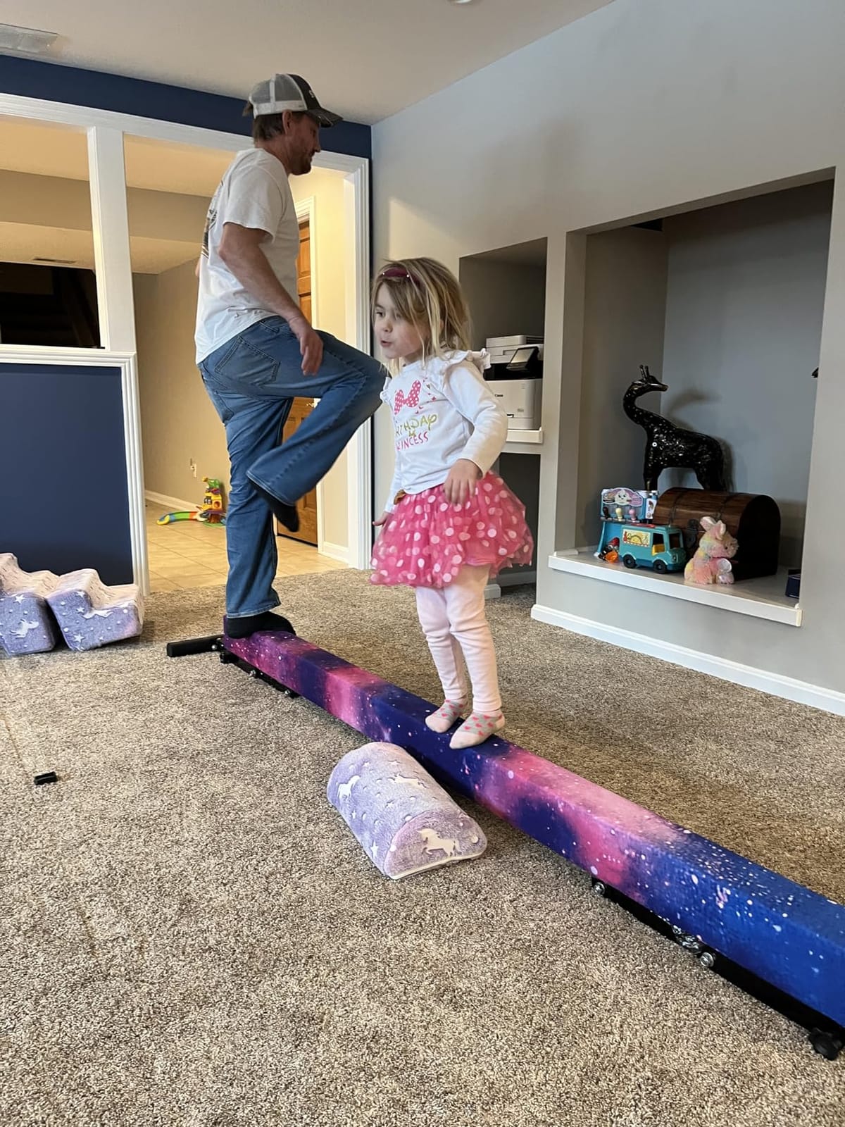 Seliyoo Balance Beam for Kids,Adjustable 8FT Gymnastics Beam customer photo 2