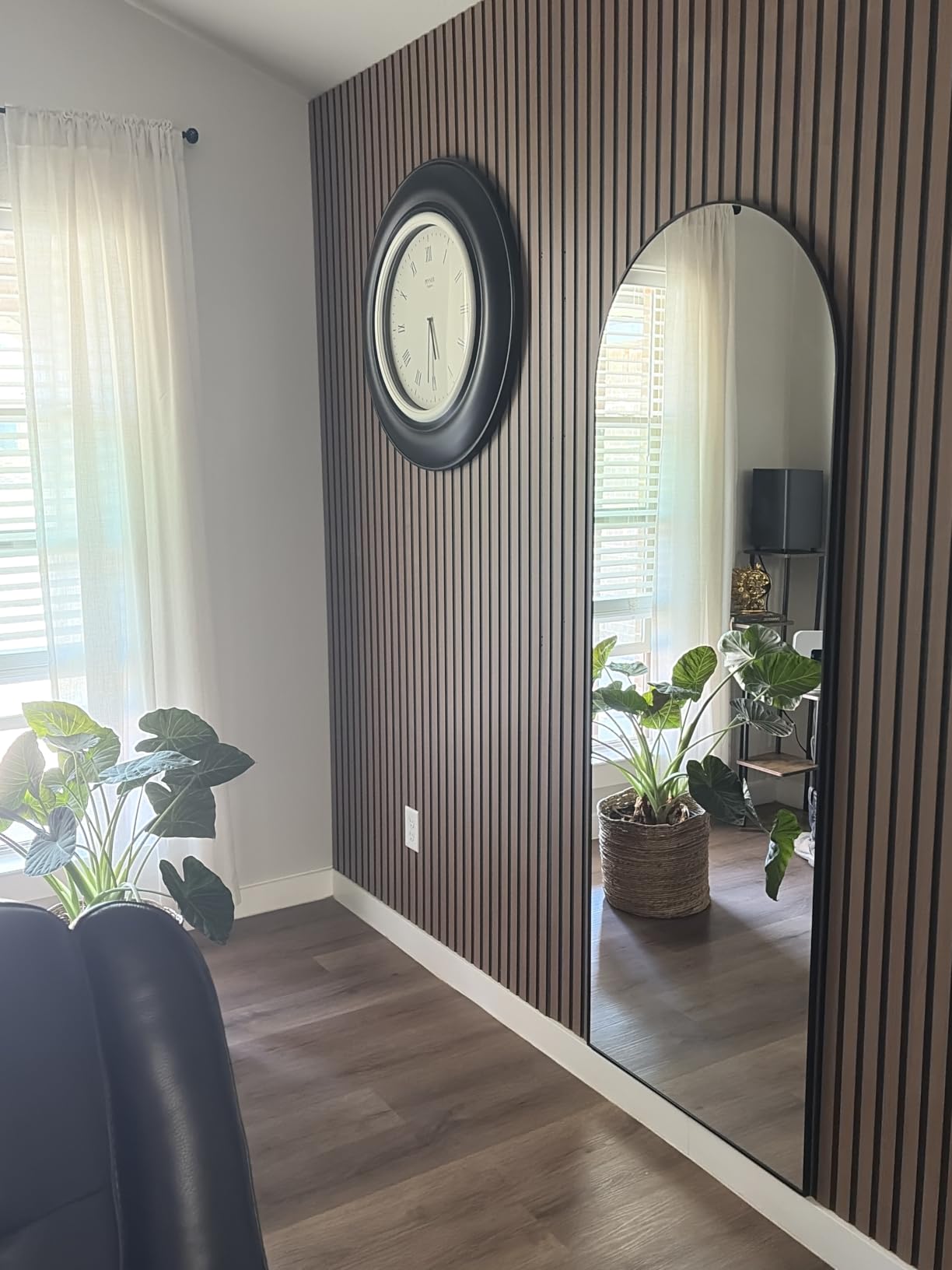 Koonmi 30x71 Arched Full Length Mirror, Floor Mirror with Stand customer photo 1