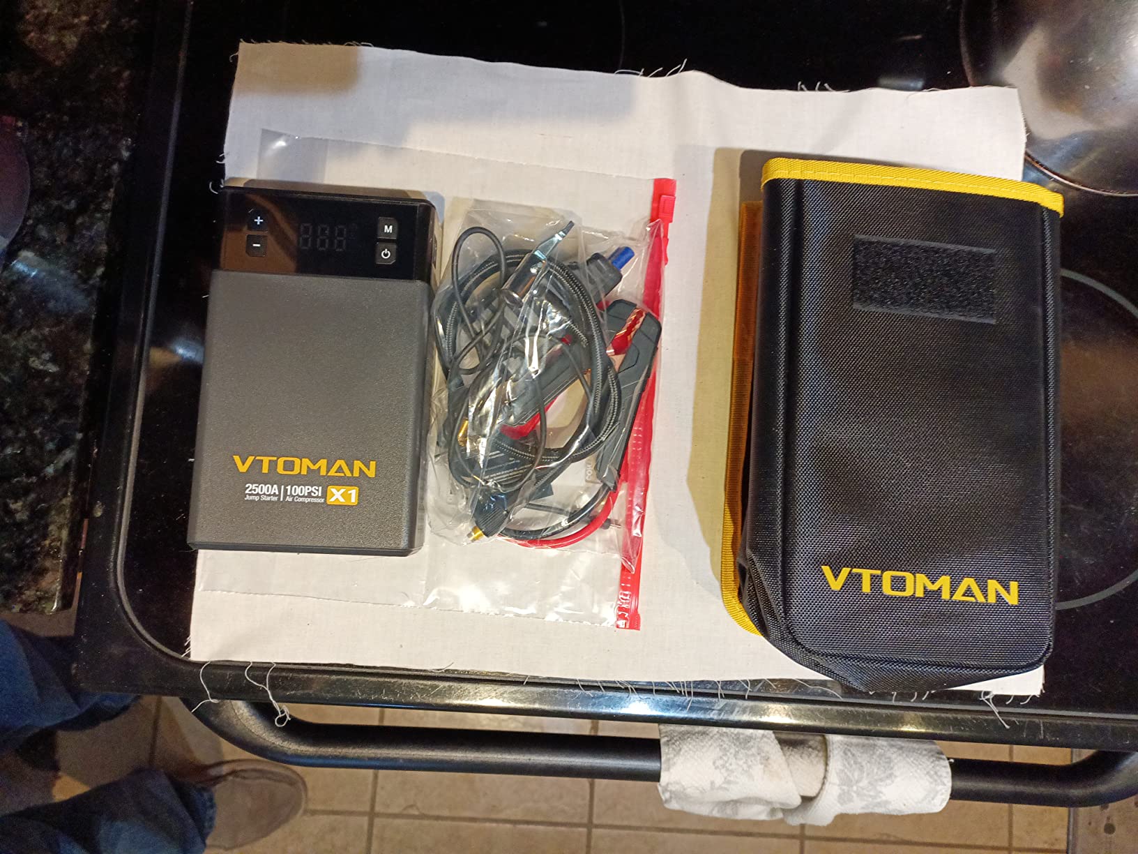 VTOMAN X1 LiFePO4 Jump Starter with Air Compressor, 12V Portable Jump Box customer photo 1