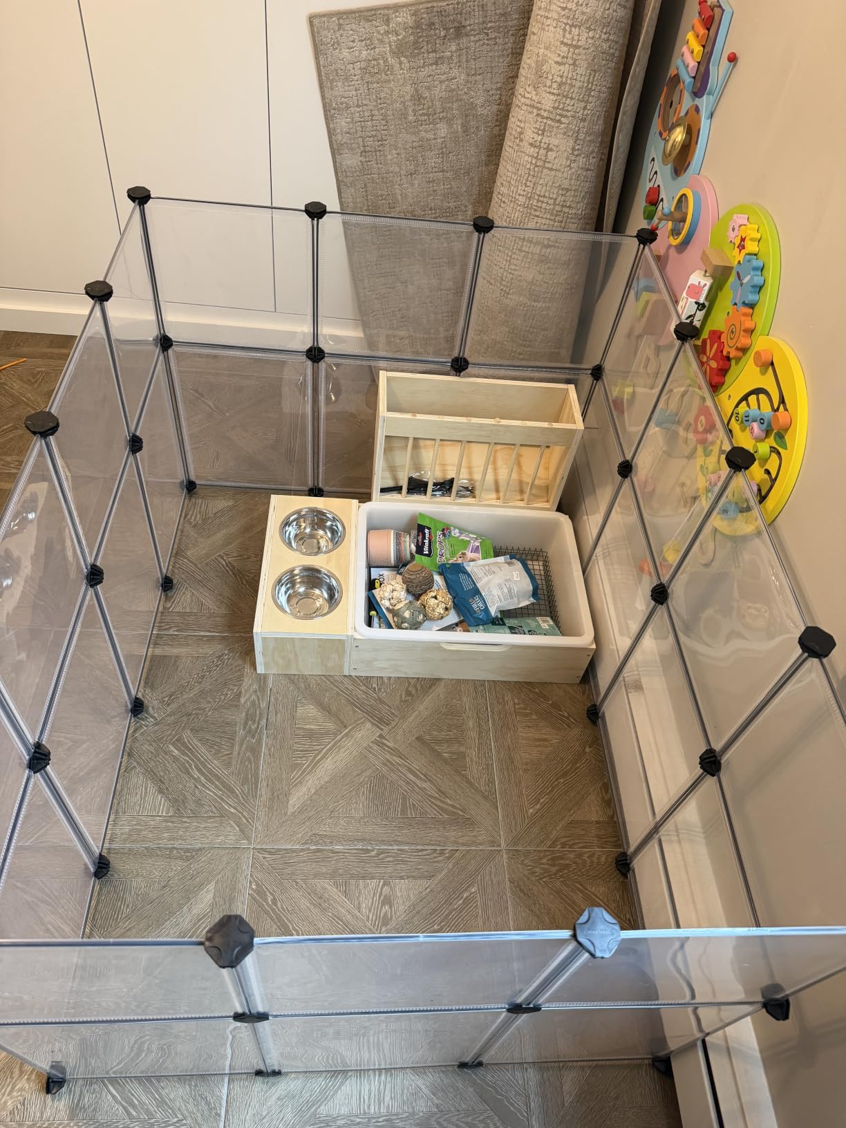 SONGMICS Pet Playpen with Floor, Small Animal Playpen customer photo 1