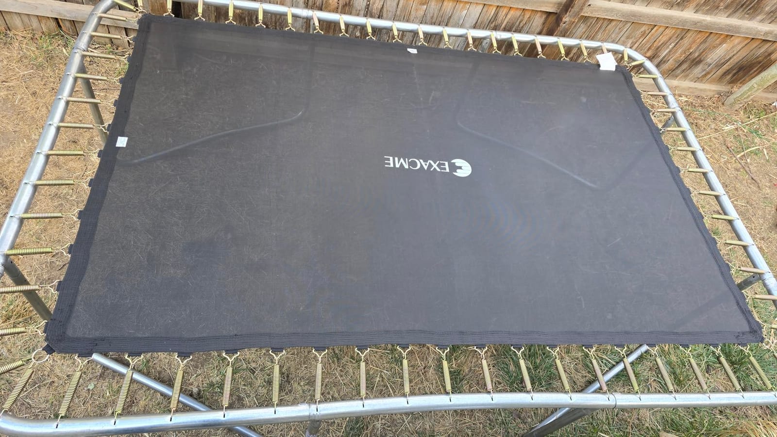 ExacMe 7X10 8X12 9X14 Foot Rectangle Trampoline for Kids, Double Enclosure Openings, Small Outdoor Rectangular Trampoline with Enclosure Net, 4 Wind Stakes, Storage Bag customer photo 2