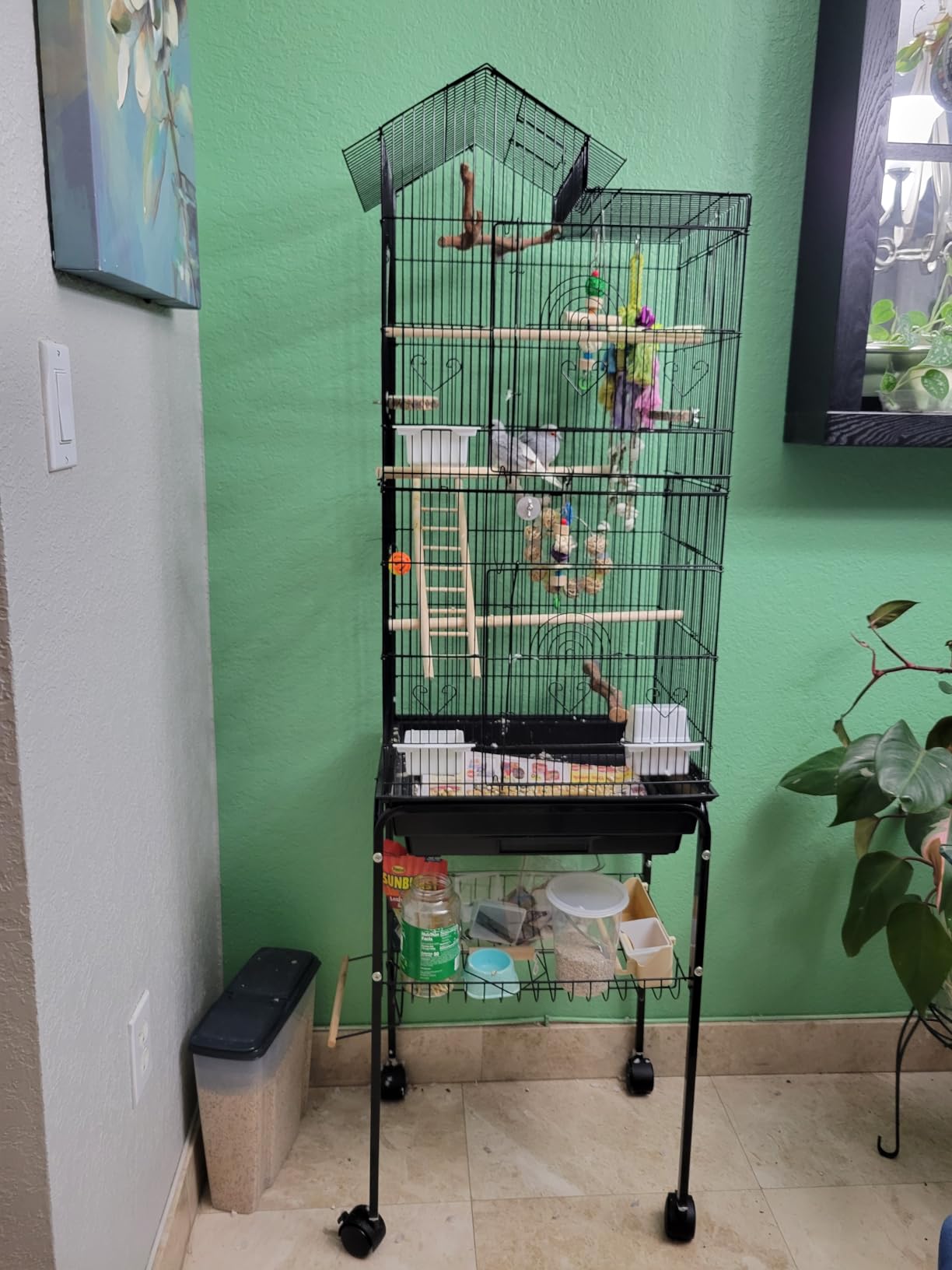YITAHOME 62 inch Metal Bird Cage, Large Parakeet Cages customer photo 1