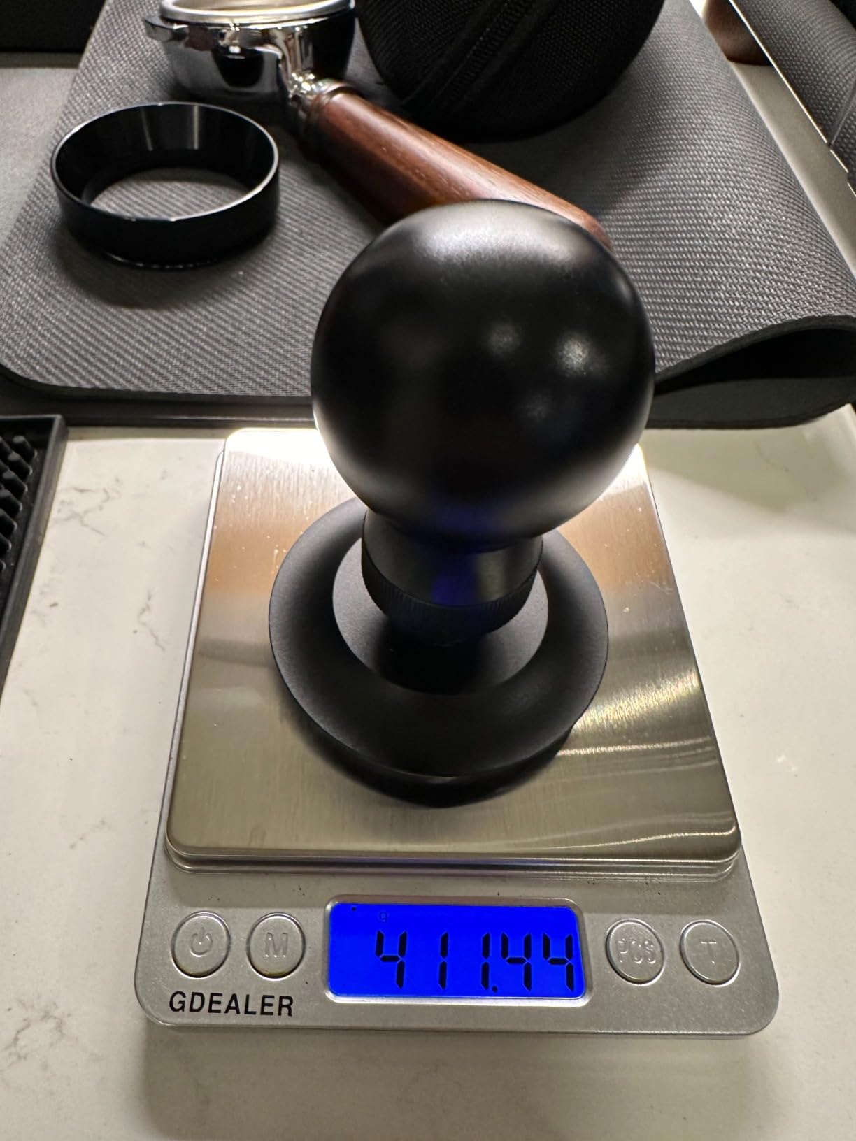 MiiCoffee Espresso Coffee Tamper 58.5mm, Level Coffee Tamper for 58mm Portafilter, Adjustable Depth Stainless Steel Ripple Base customer photo 2