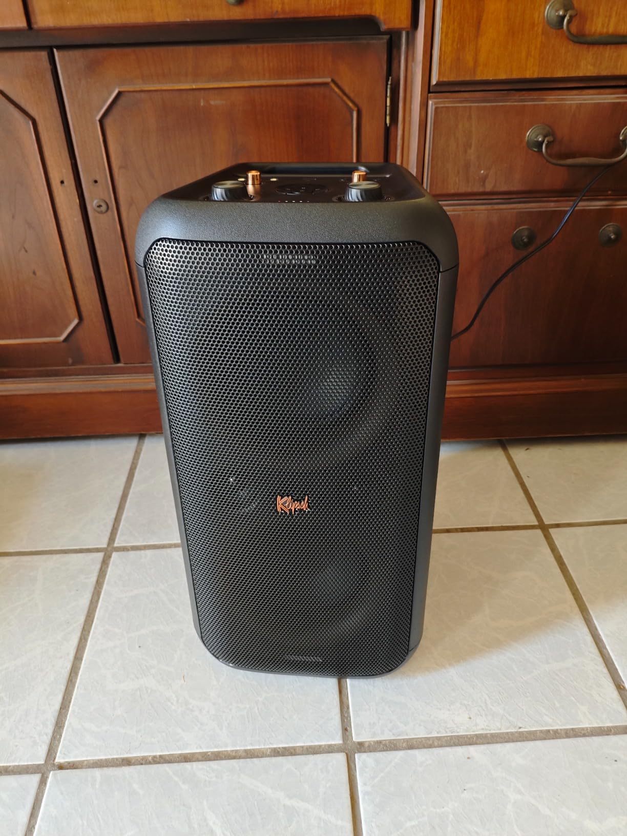 Klipsch Gig XXL, Black - Portable Wireless Bluetooth Speaker - Multiple Color Modes - Bass Boost - Two 6.5
