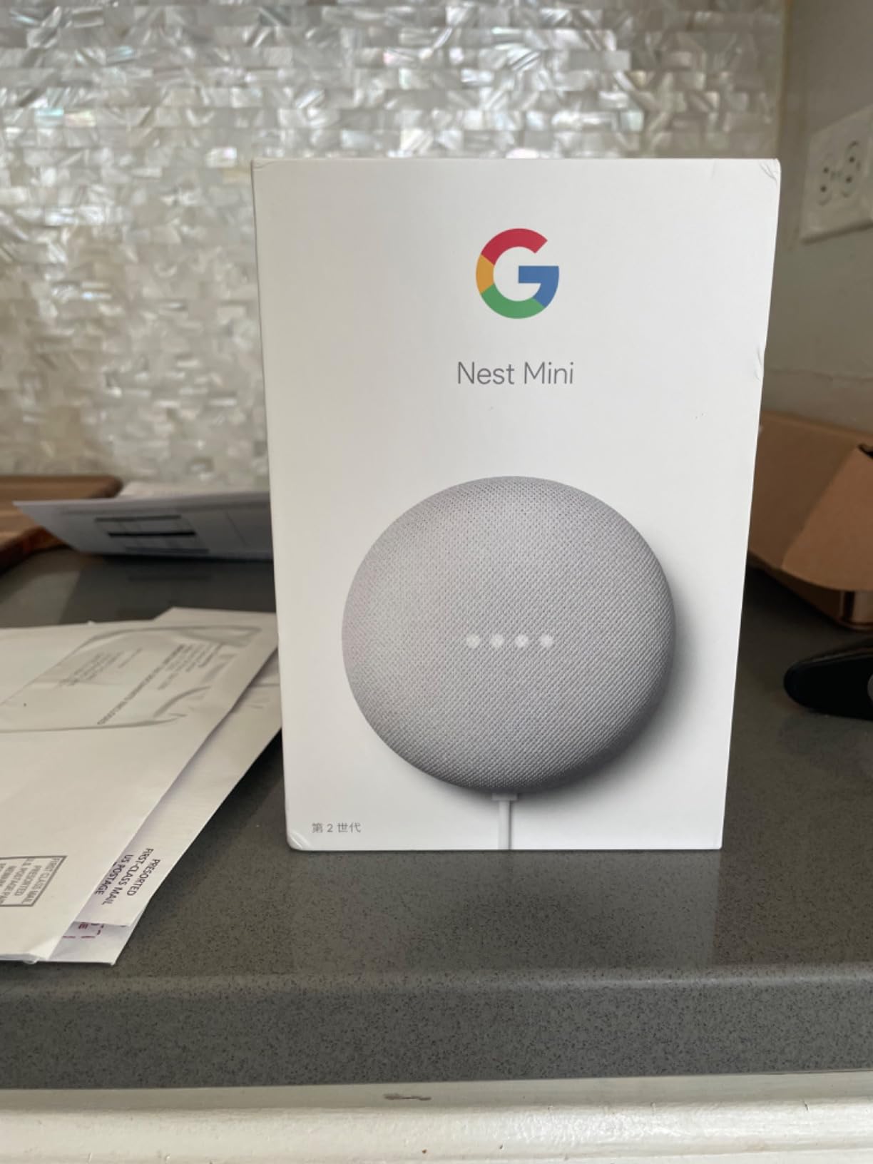 Google Nest Mini 2nd Gen - Bluetooth Speaker with English and Muliti Language Compatibility for Use Anywhere (Light Gray) customer photo 1