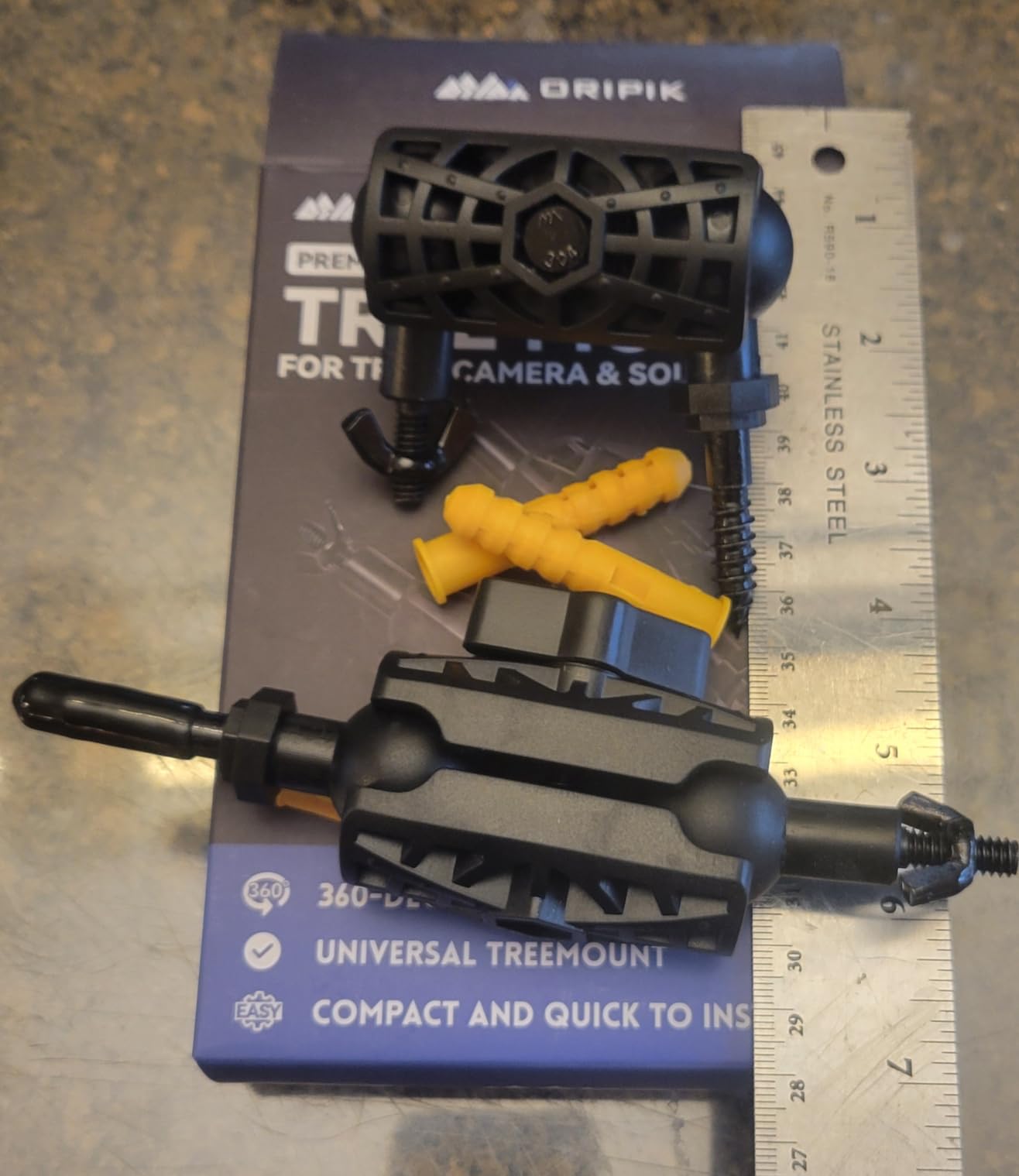 Adjustable Trail Camera Tree Mount: Game Camera Outdoor Mounting Bracket Holder with Double 360° Swivel Tilt Ball Joints, 2 Packs customer photo 2