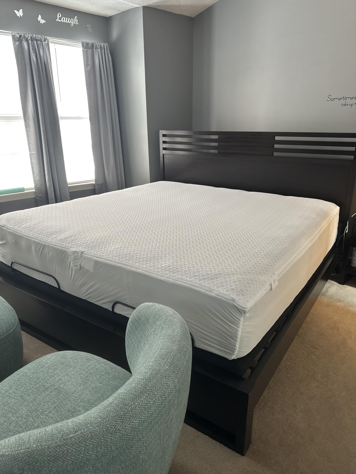 AllerEase Platinum Zip-Off Top Waterproof Mattress Protector Queen customer photo 2