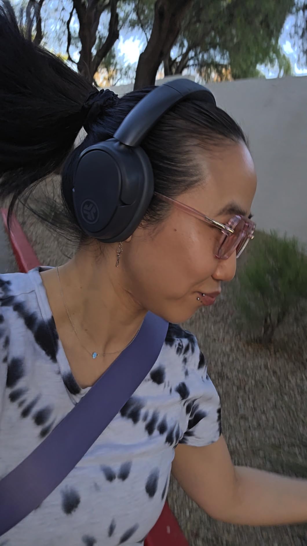 JLab JBuds Lux ANC Wireless Over-Ear Headphones, Sage customer photo 1
