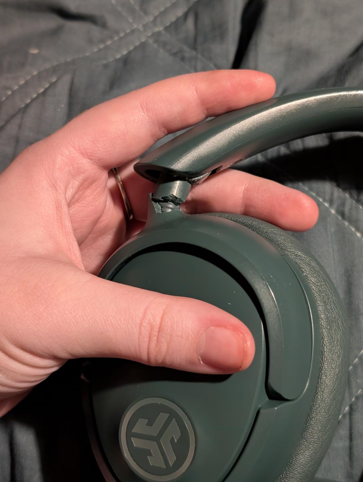 JLab JBuds Lux ANC Wireless Over-Ear Headphones, Sage customer photo 2