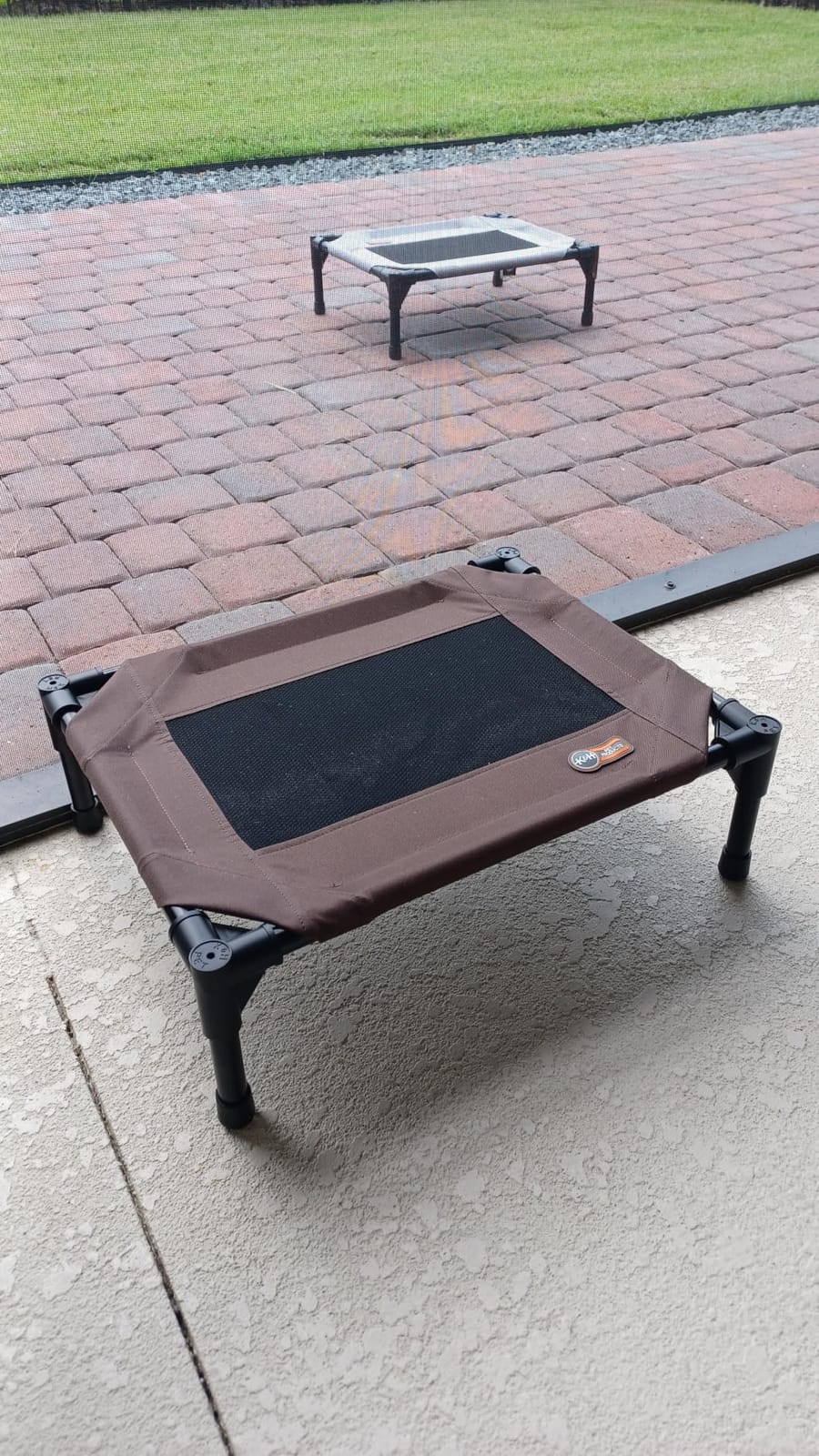 K&H Outdoor Elevated Dog Bed for X-Large & Giant Pets, Tan, Jumbo 56x38in customer photo 1