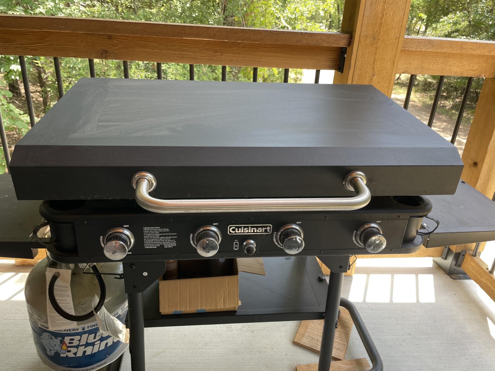 36 Inch Blackstone Griddle Grill Cover with Hinged Hood, 2026 Upgraded Outdoor Hard Grill Cover Compatible with Blackstone Models 1554 1836 1825 1866 2149 1984 2151 1863 2122 customer photo 2