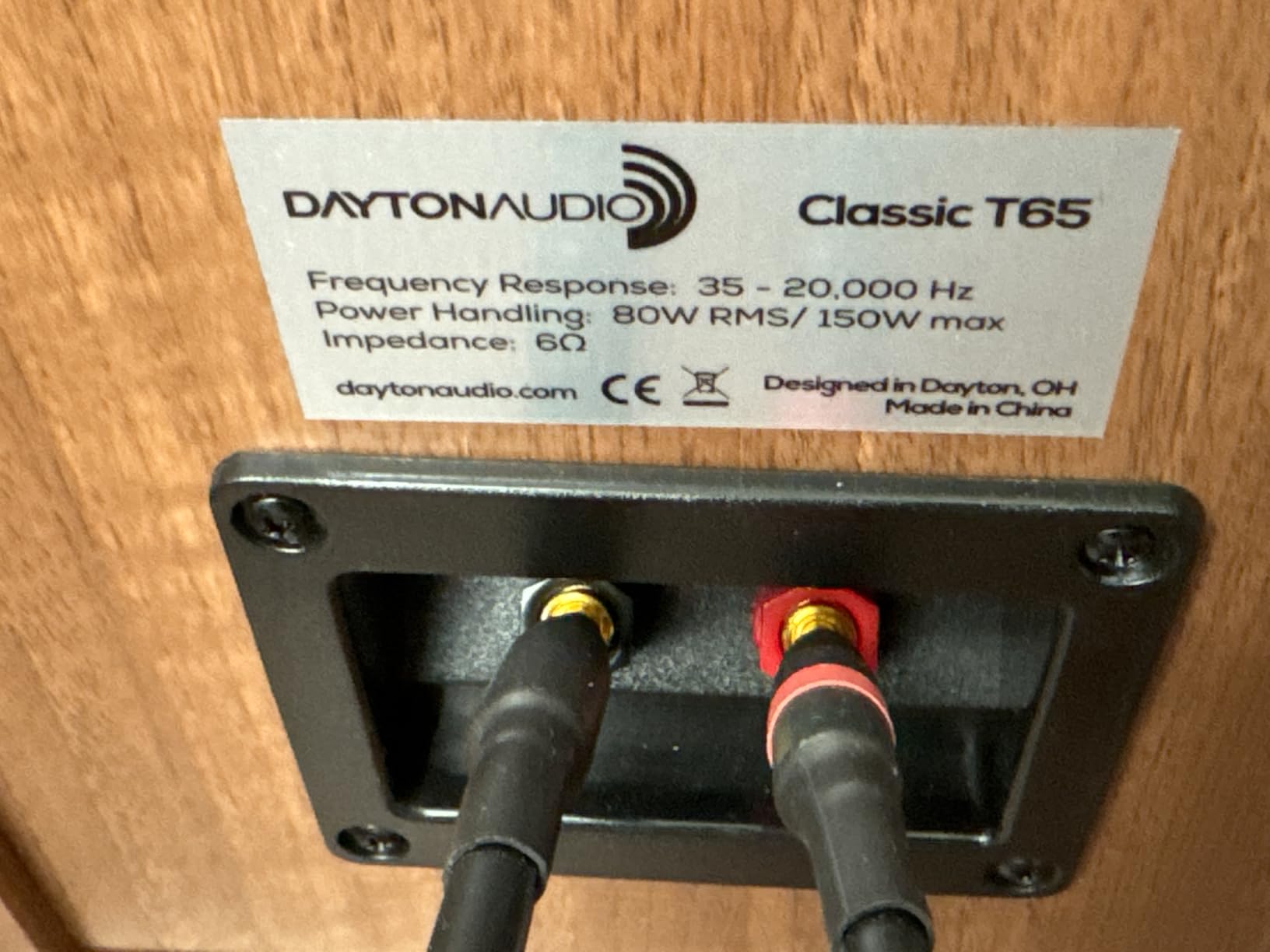 Dayton Audio Classic T65 Floor-Standing Tower Speaker Pair (Wood) customer photo 1