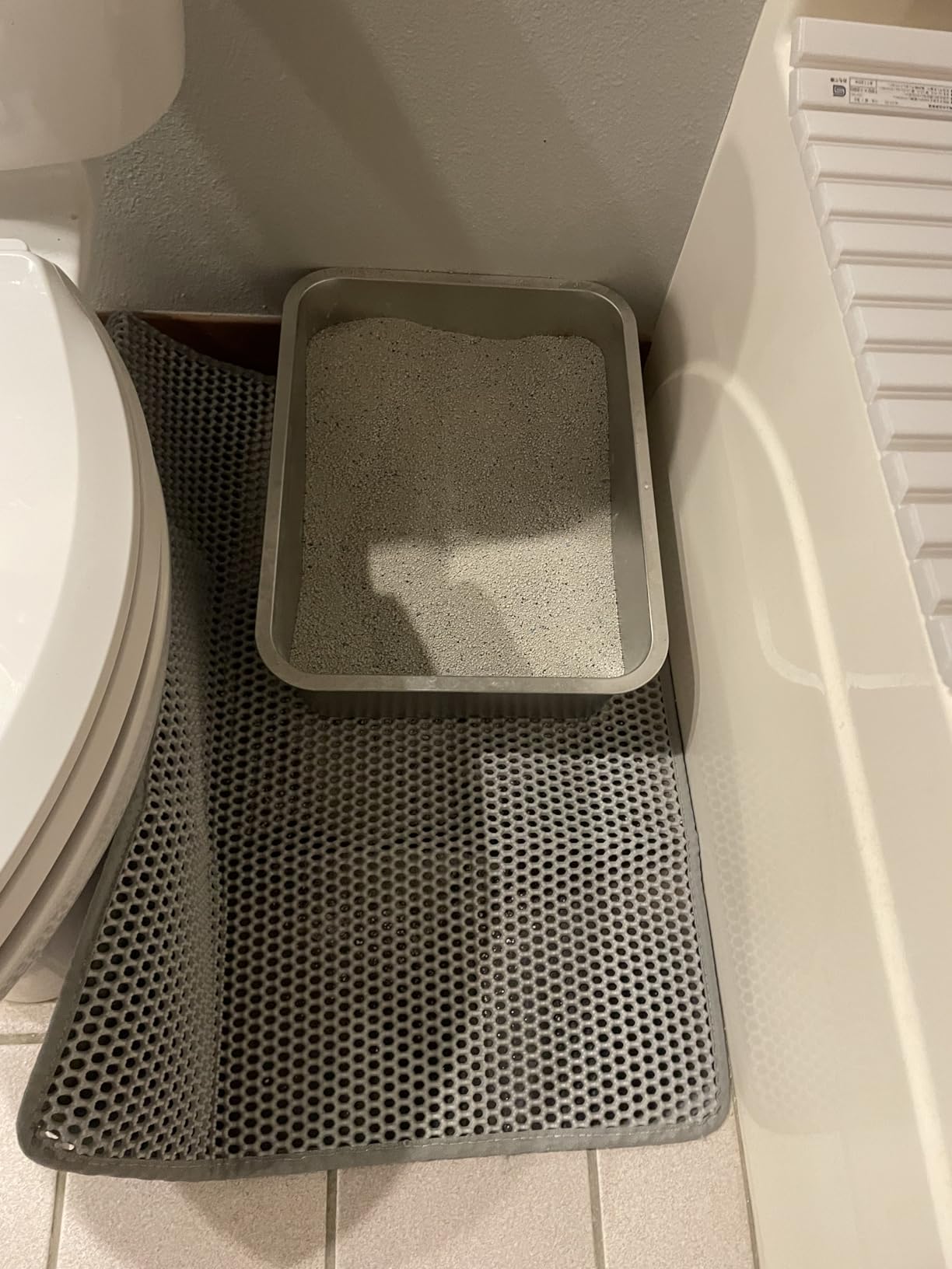 Kirecoo Large High Sided Stainless Steel Cat Litter Box, Non-Stick customer photo 2