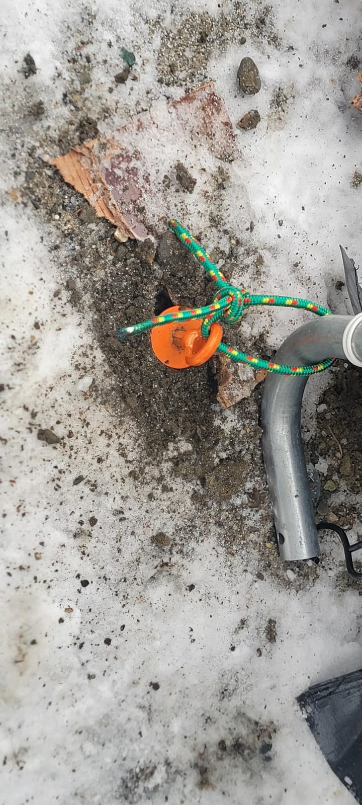 Phopich Ground Anchor Screw in, 4 Pack Spiral Trampoline Anchors with Nut and Tool Swing Set Anchors Tent Stakes High Wind Heavy Duty for Sheds, Carports, Mobile Home Orange customer photo 1