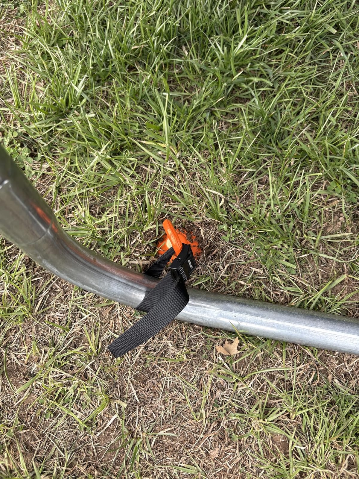 Phopich Ground Anchor Screw in, 4 Pack Spiral Trampoline Anchors with Nut and Tool Swing Set Anchors Tent Stakes High Wind Heavy Duty for Sheds, Carports, Mobile Home Orange customer photo 2