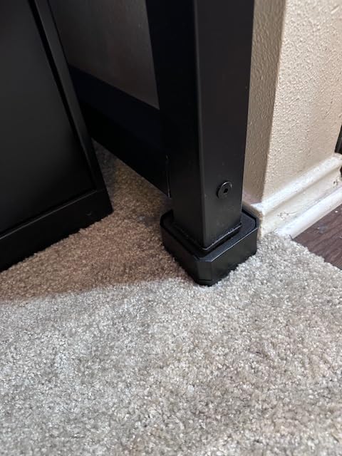EclatBain Adjustable Bed Risers 3&4.3&5.3 Inch, 4000 lbs, 4 Pack Black customer photo 2
