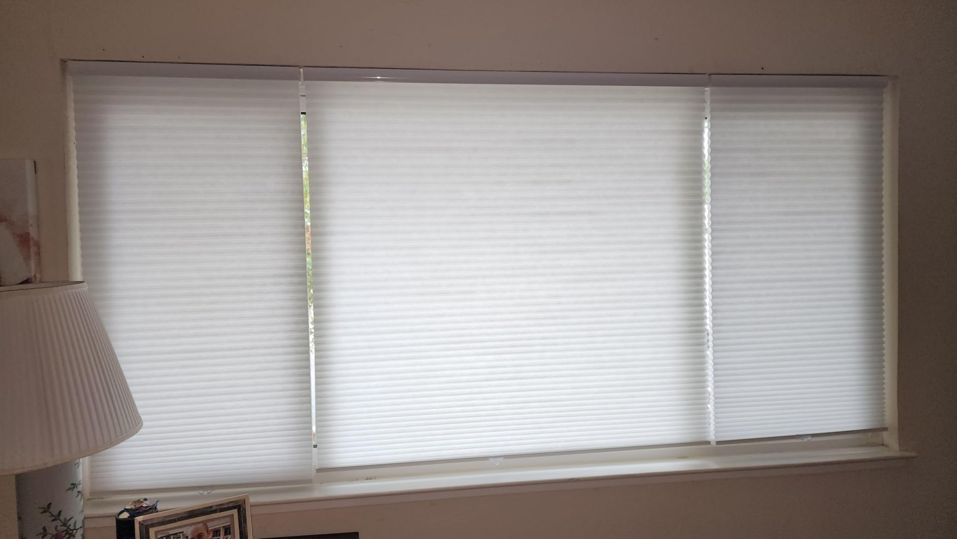 Changshade Cordless Cellular Shades,Blackout Honeycomb Shades for Windows,Pull Down Pleated Blinds,Easy to Install for Indoor Windows and French Doors,White(Blackout),30