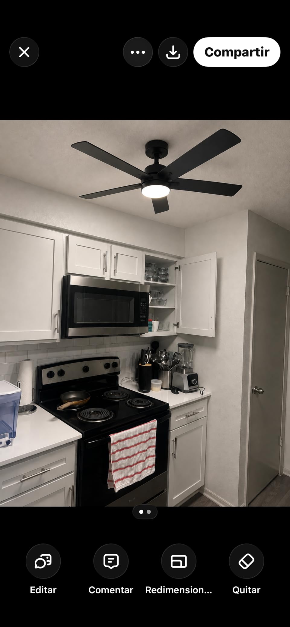 Ceiling Fan With Light 42-Inch, Remote Control Reversible DC Motors, 3CCT Dimmable Timer Noiseless, White Ceiling Fan for Bedroom Living Room, Indoor&Outdoor ETL Listed customer photo 1
