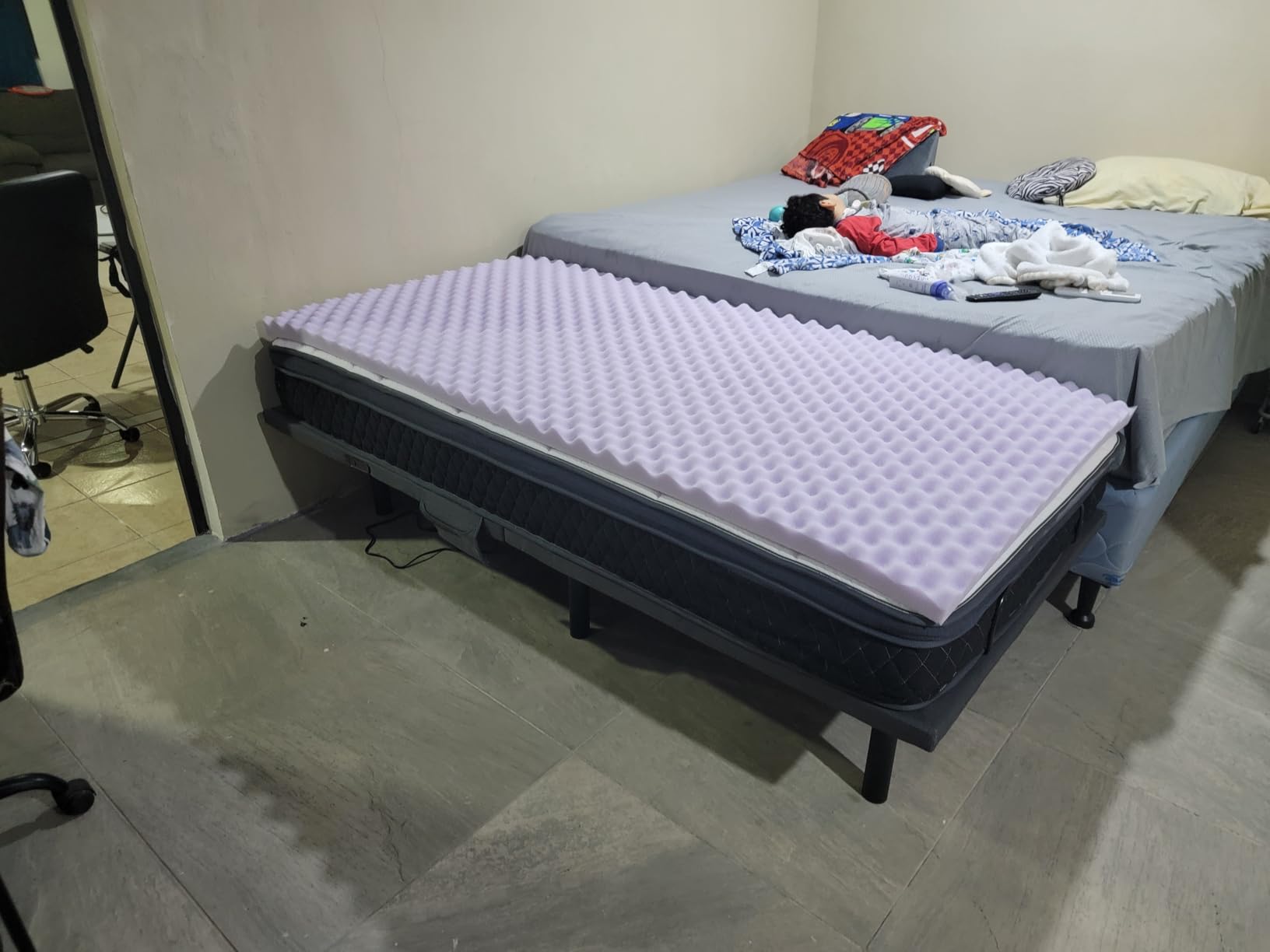 Pipishell Adjustable Bed Frame Split King with Massage and Zero Gravity customer photo 2