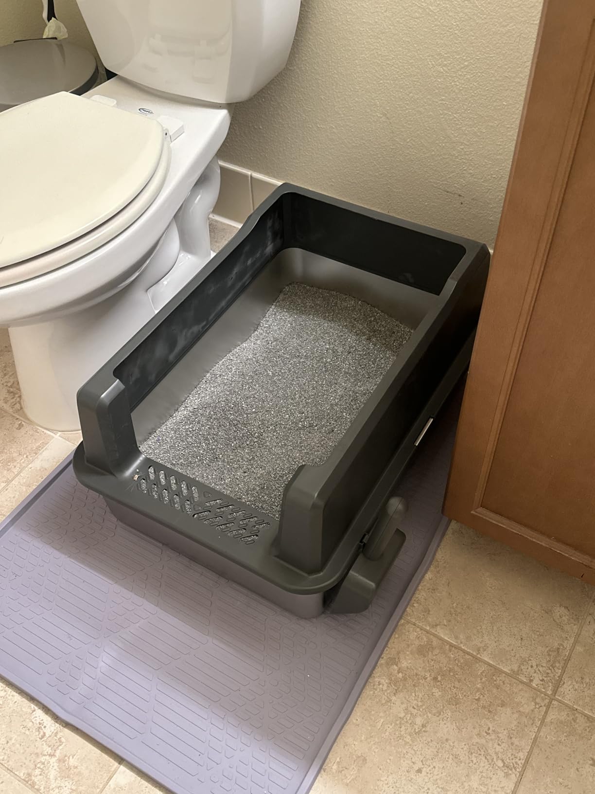 XXL Stainless Steel Litter Box with Lid for Multiple & Big Cats customer photo 1